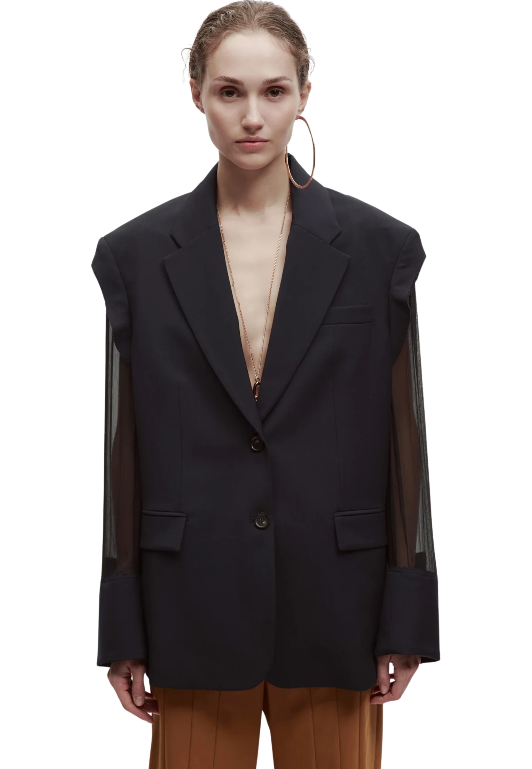Chaqueta de Alice Erika Cavallini manga transparente