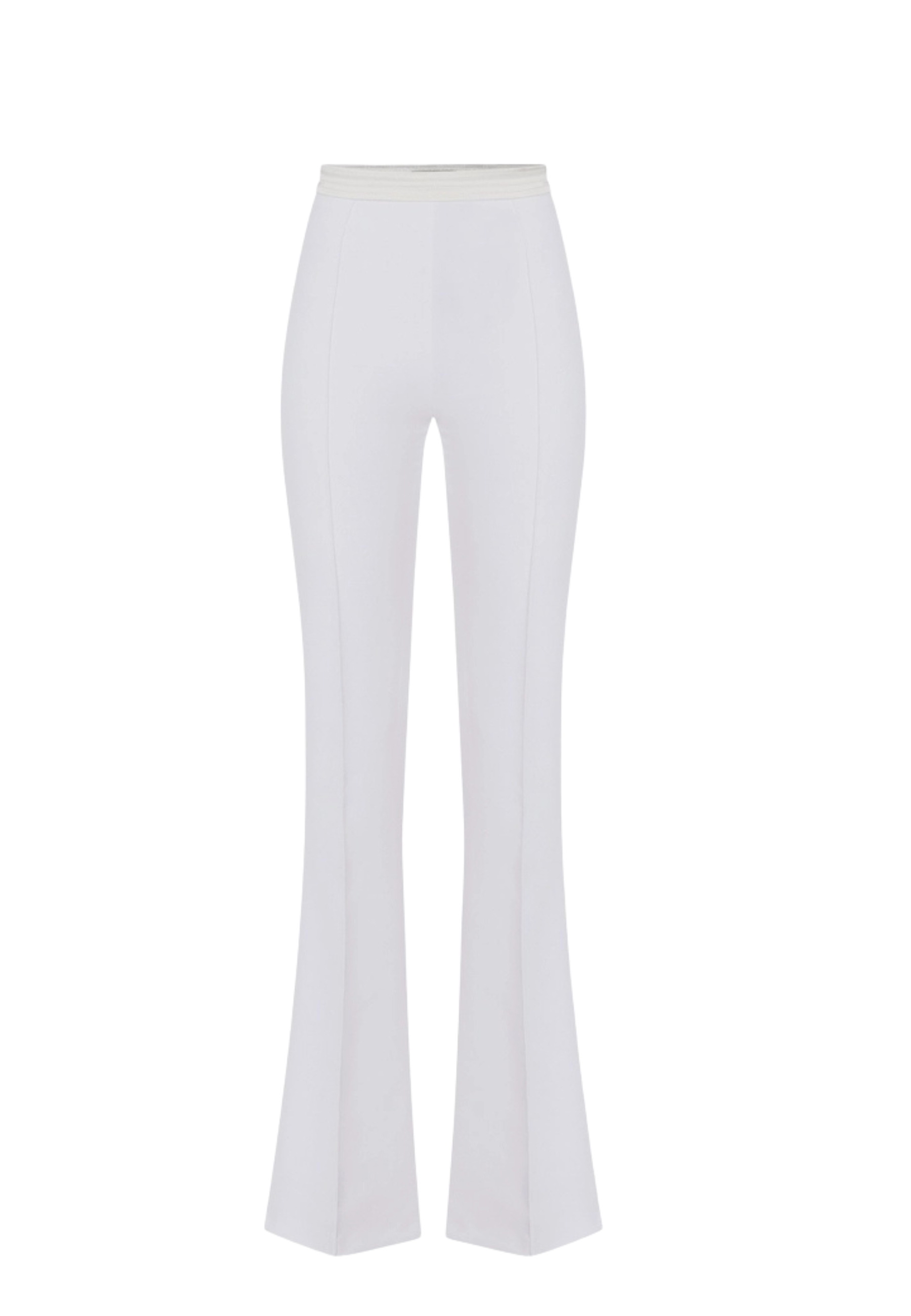 Double trousers Elisabetta Franchi crêpe stretch and satin
