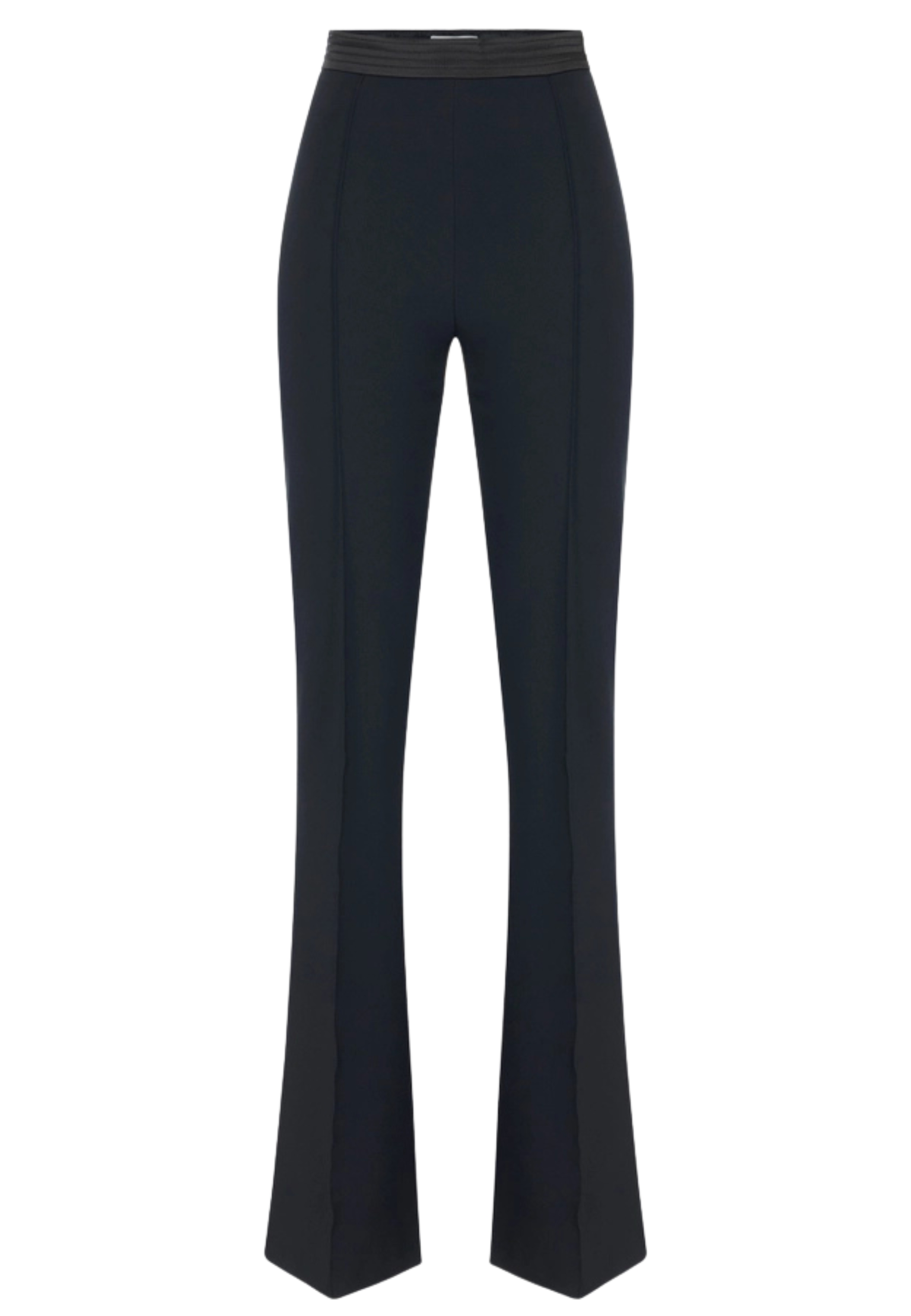 Trousers en doble tramo y satin crêpe Elisabetta Franchi