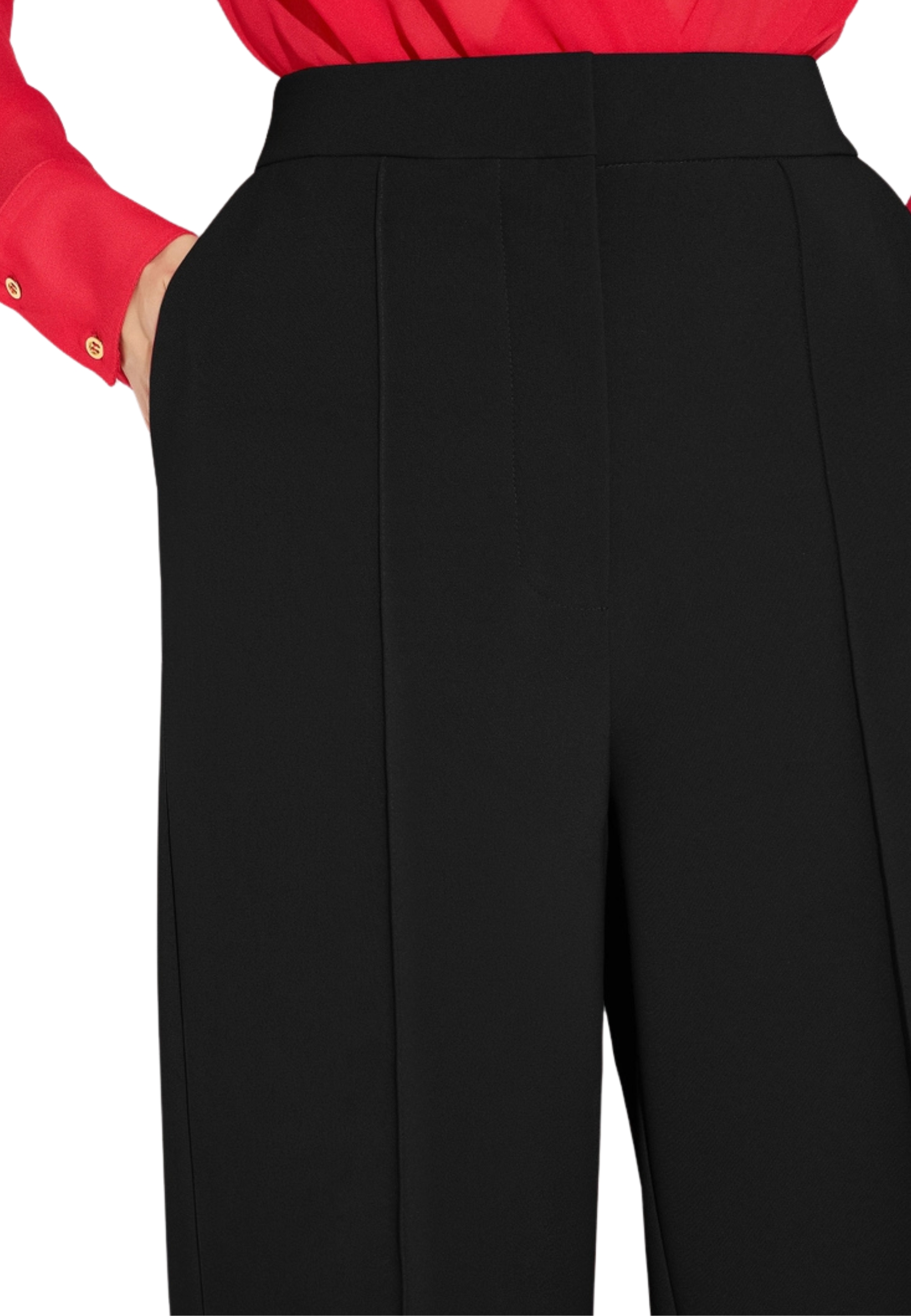 Pantalón de crêpe ligero Elisabetta Franchi