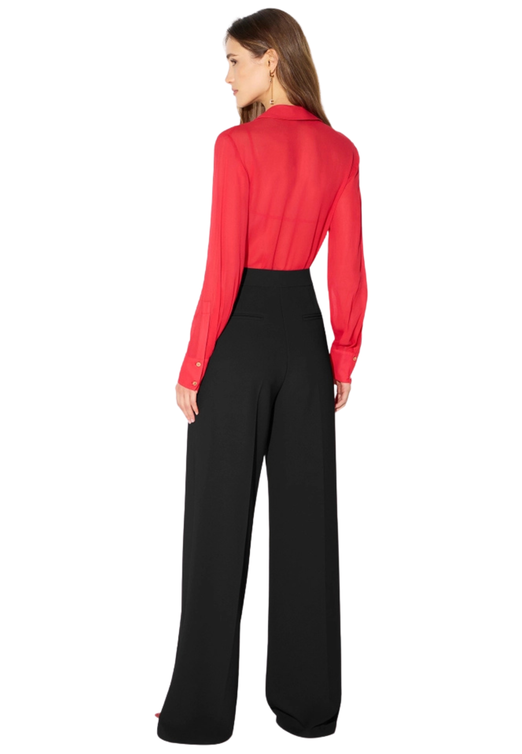 Pantalón de crêpe ligero Elisabetta Franchi