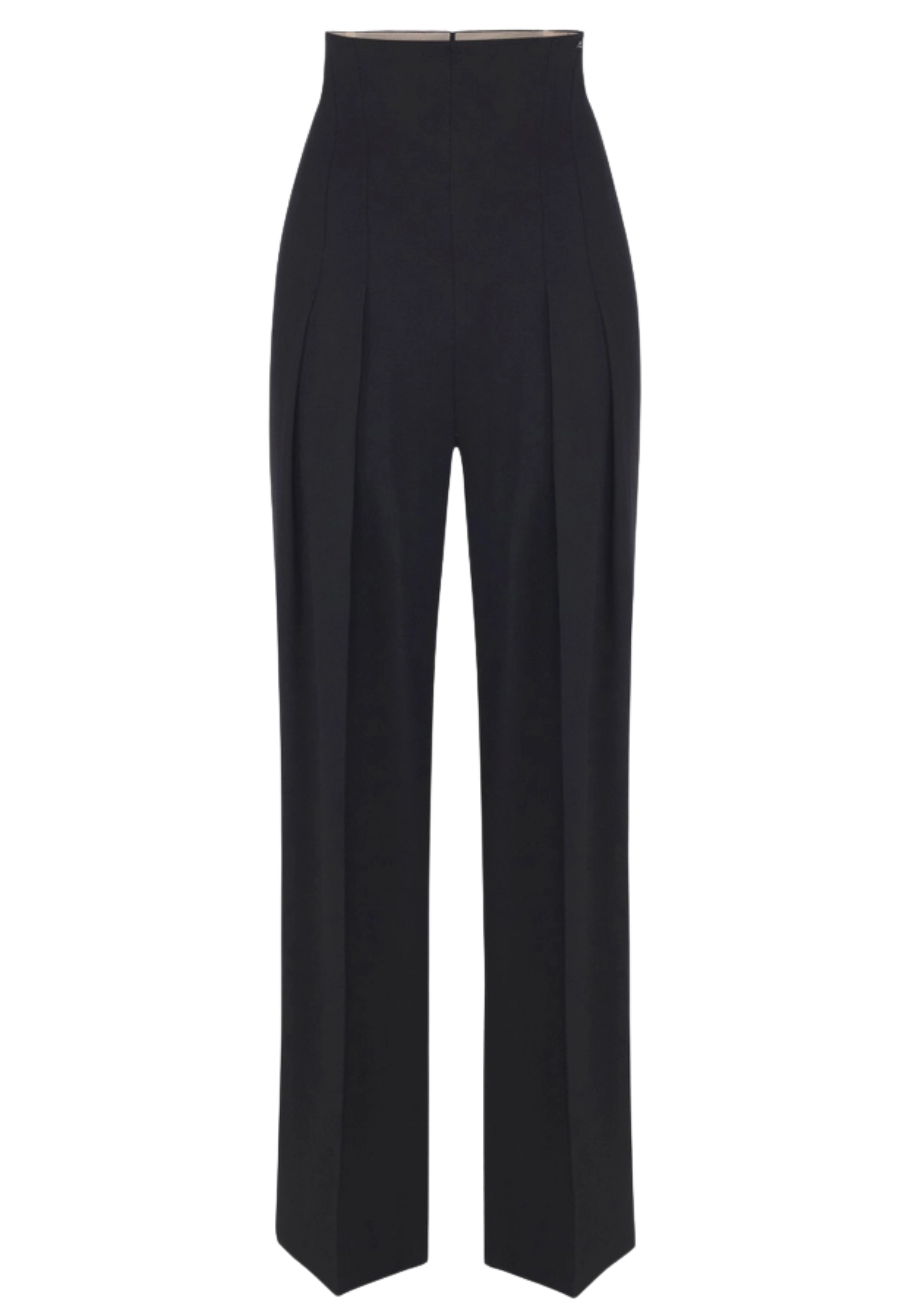 Pantalones Elisabetta Franchi en gabardina líquido