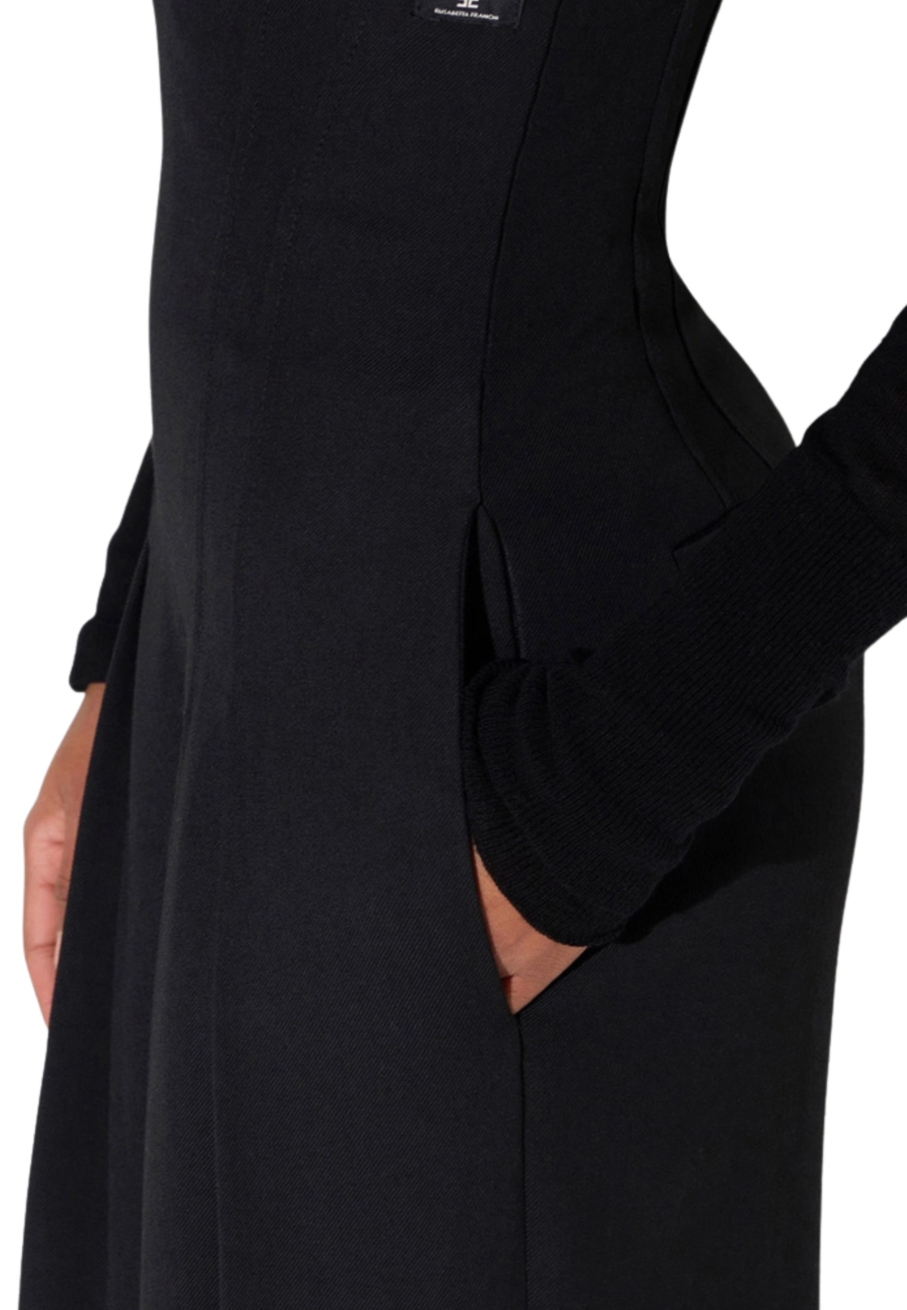 Pantalones Elisabetta Franchi en gabardina líquido