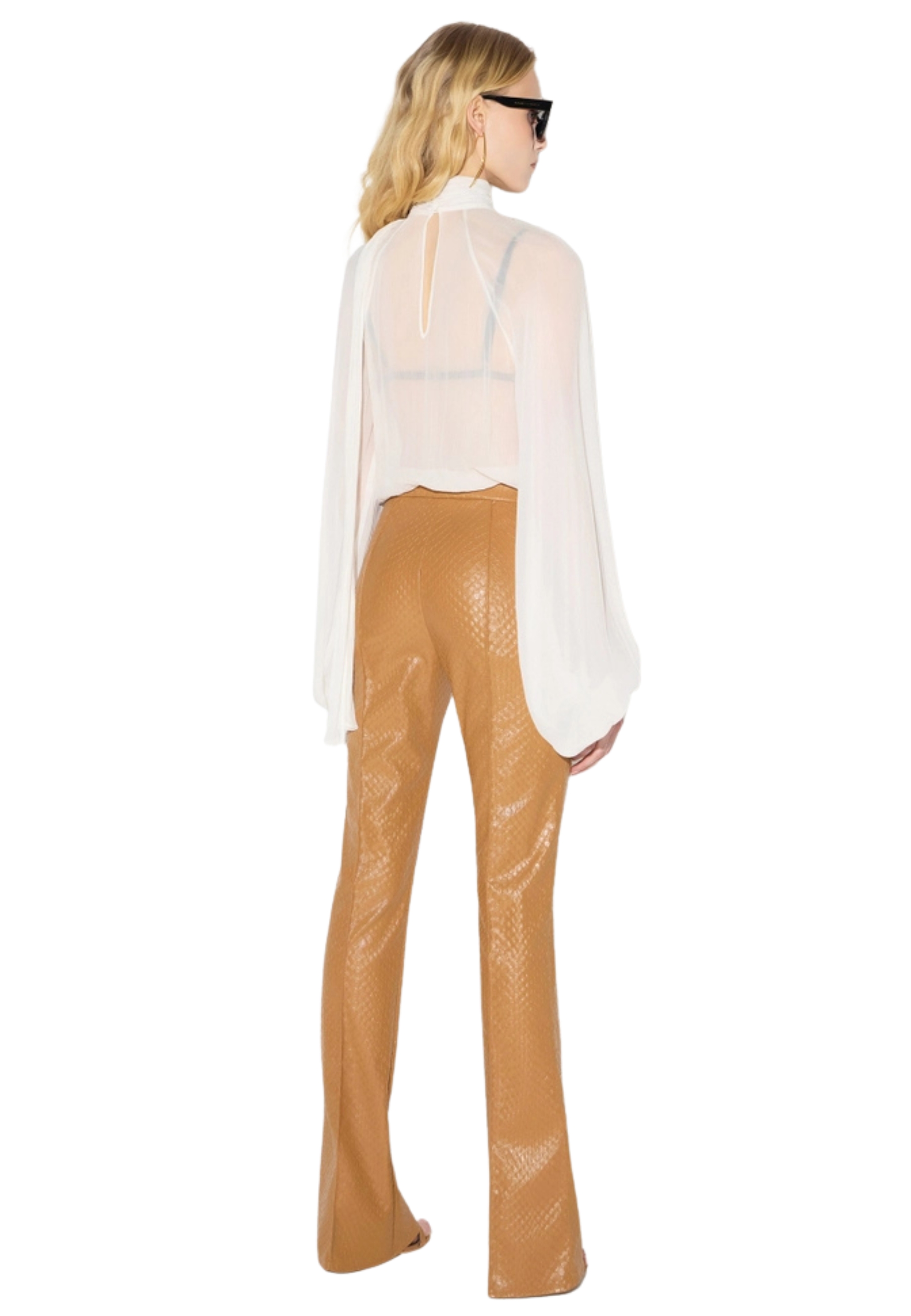 pantalones con textura Elisabetta Franchi A las escalas