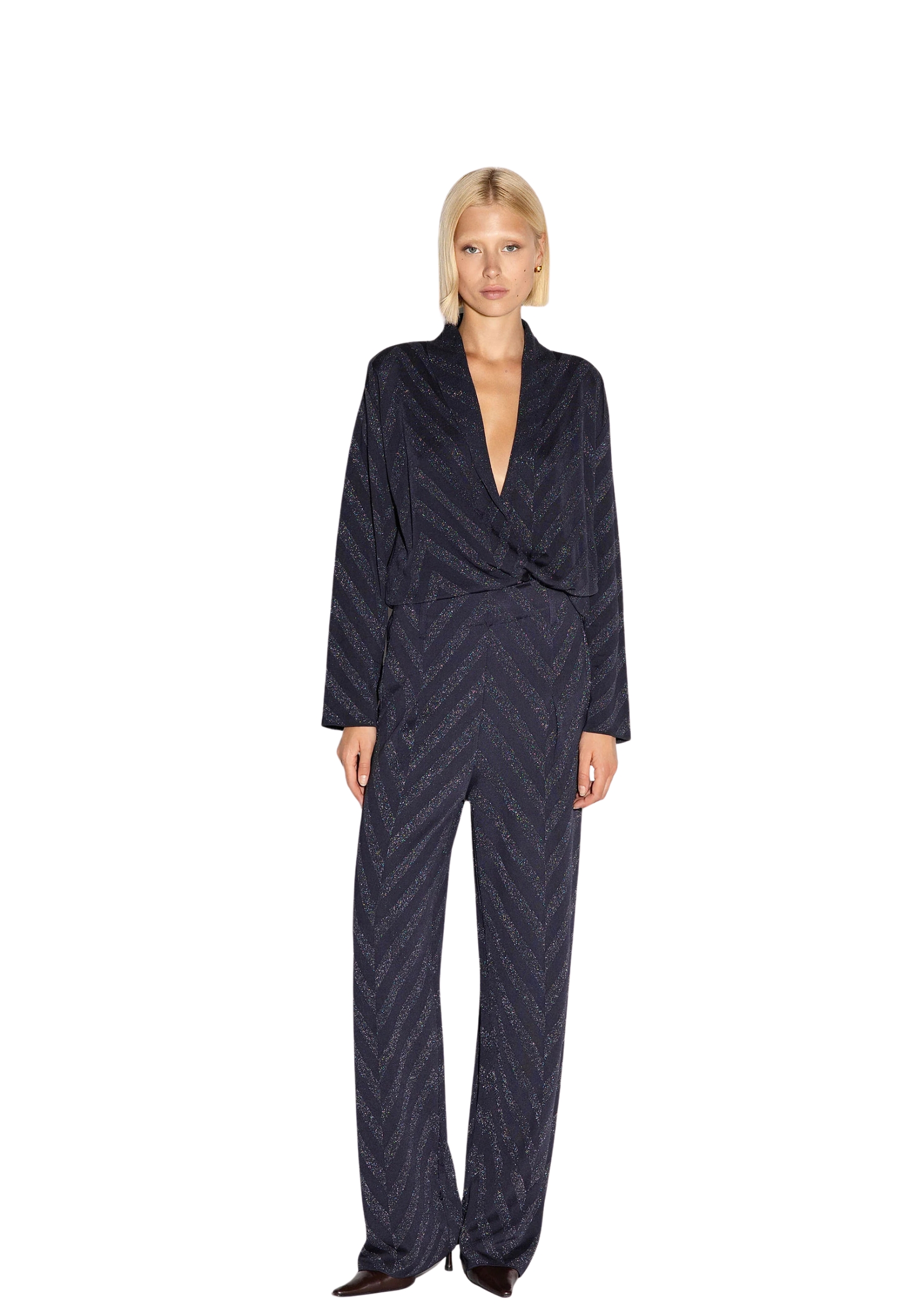 Fluid lurex trousers Akep