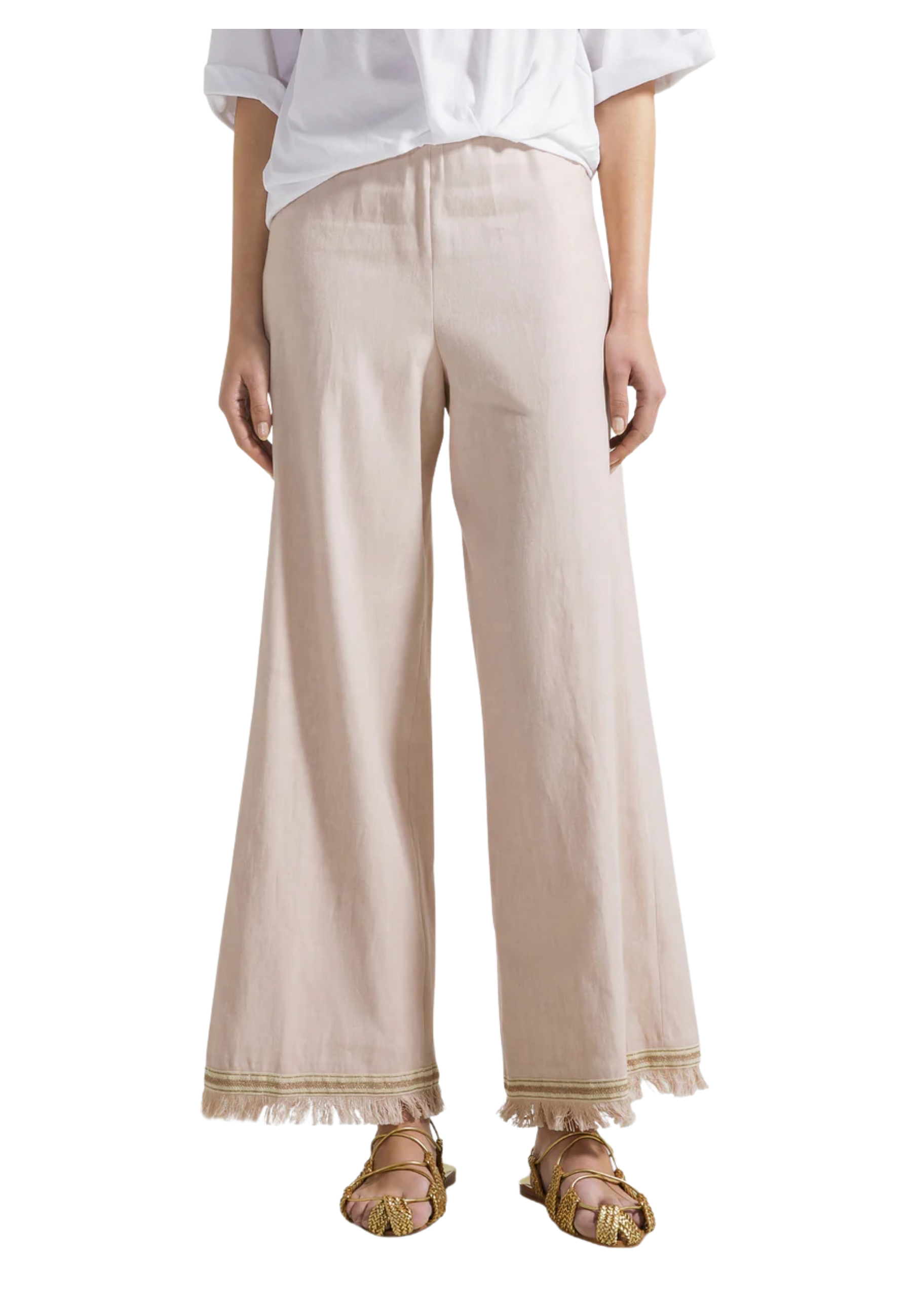 PANTALONE Donna Seventy AL FONDO CON FRANGIA 