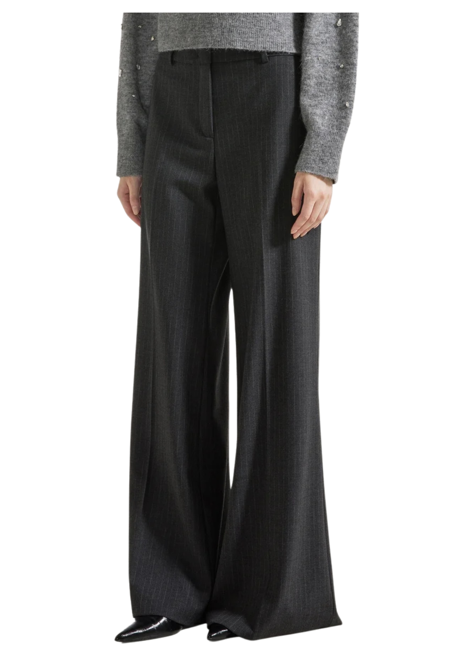 pantalones altos de cintura Seventy gessato
