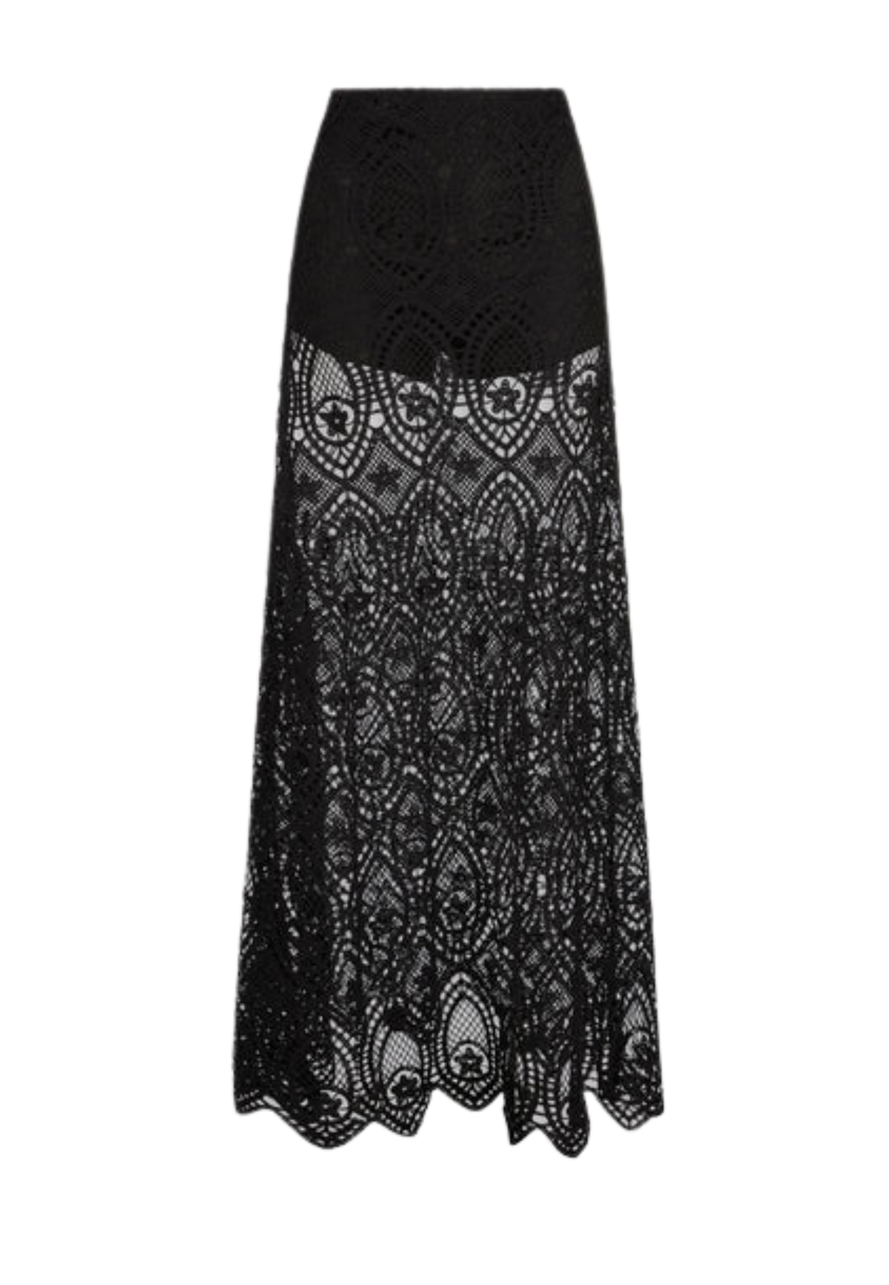 Jupe pour femme Weili Zheng en dentelle macrame