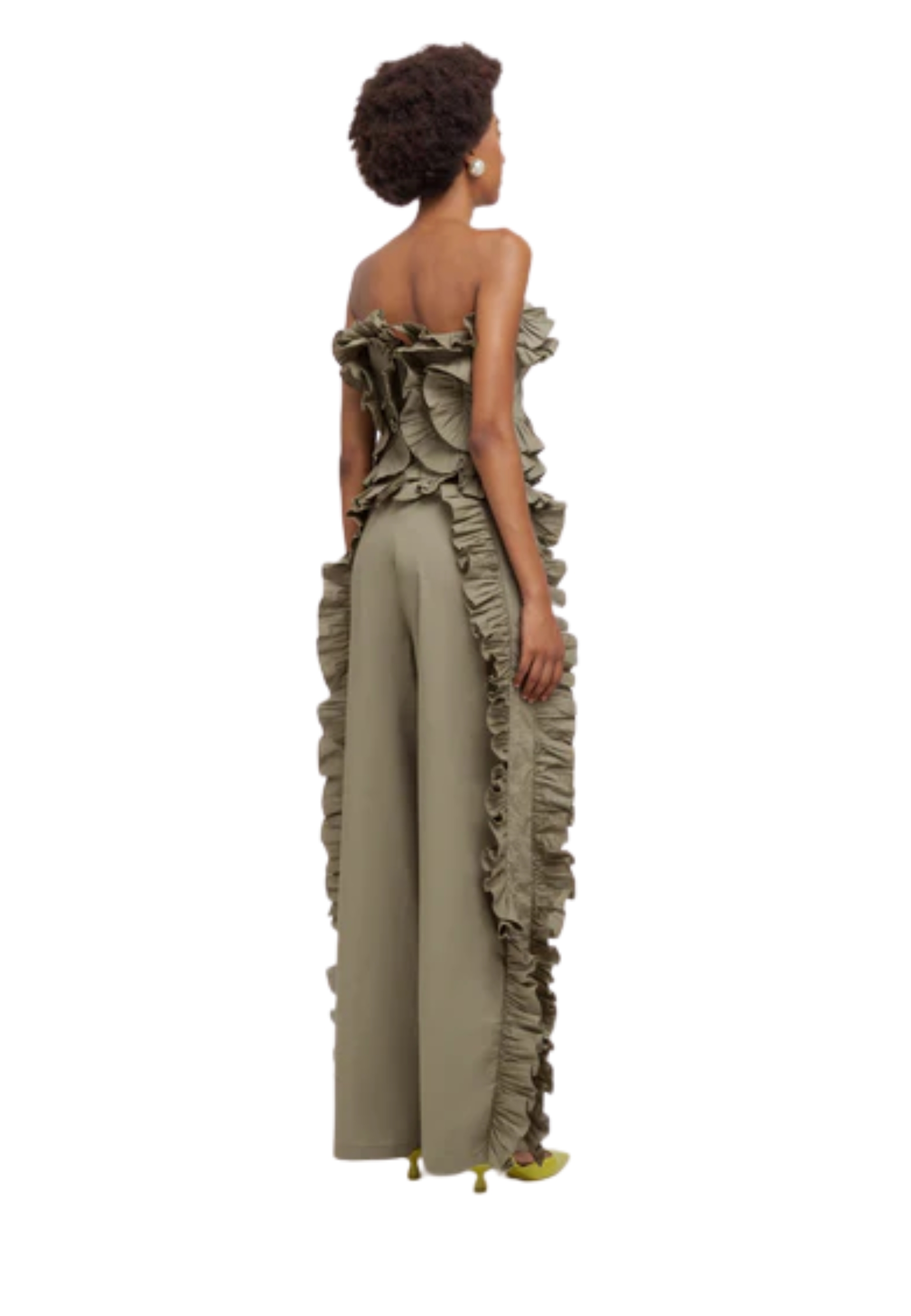 Pantalons pour femmes Weili Zheng avec ruches