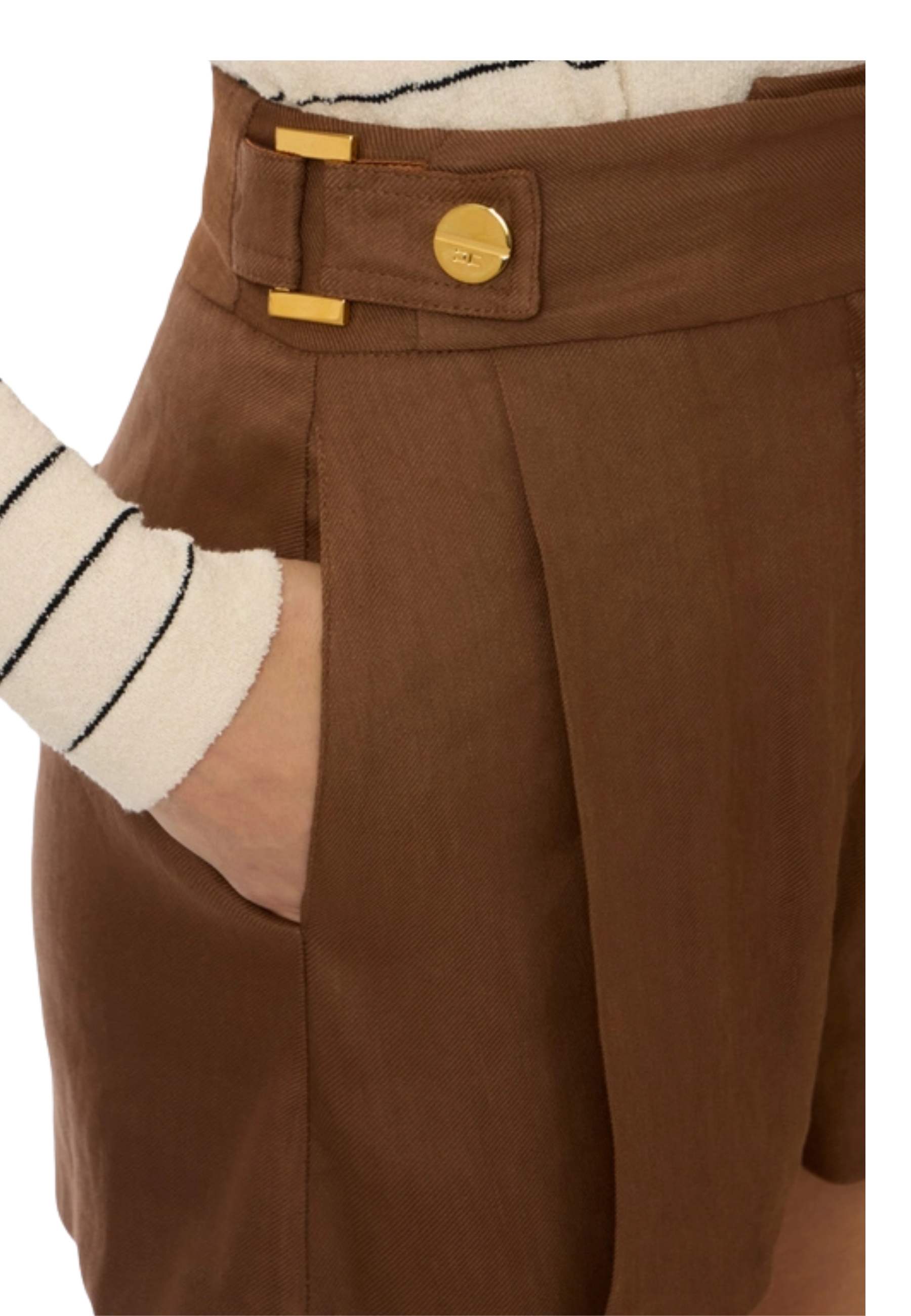 Shorts für Damen Elisabetta Franchi mit Riemen