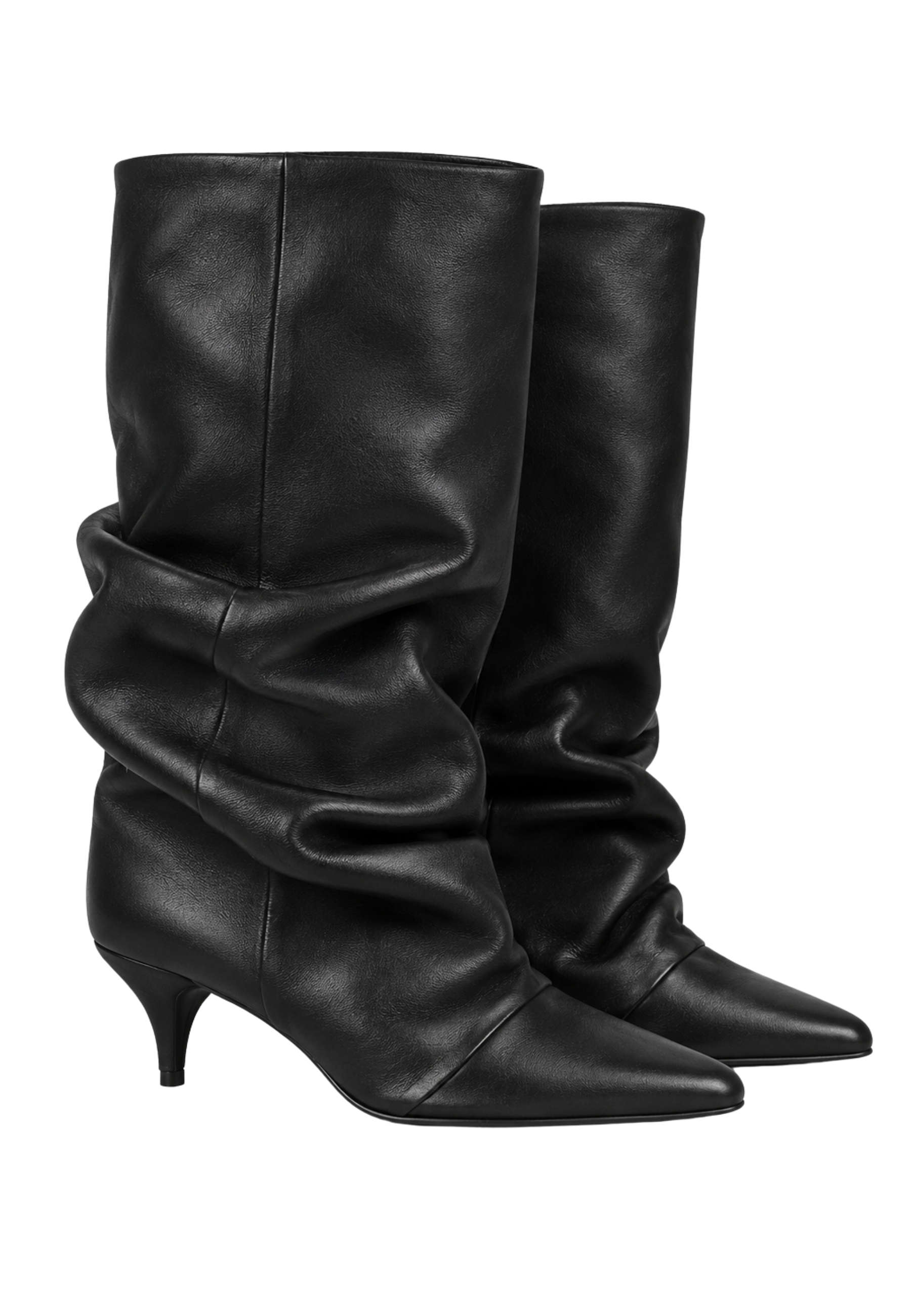 Botas de cuero curled Ovyè
