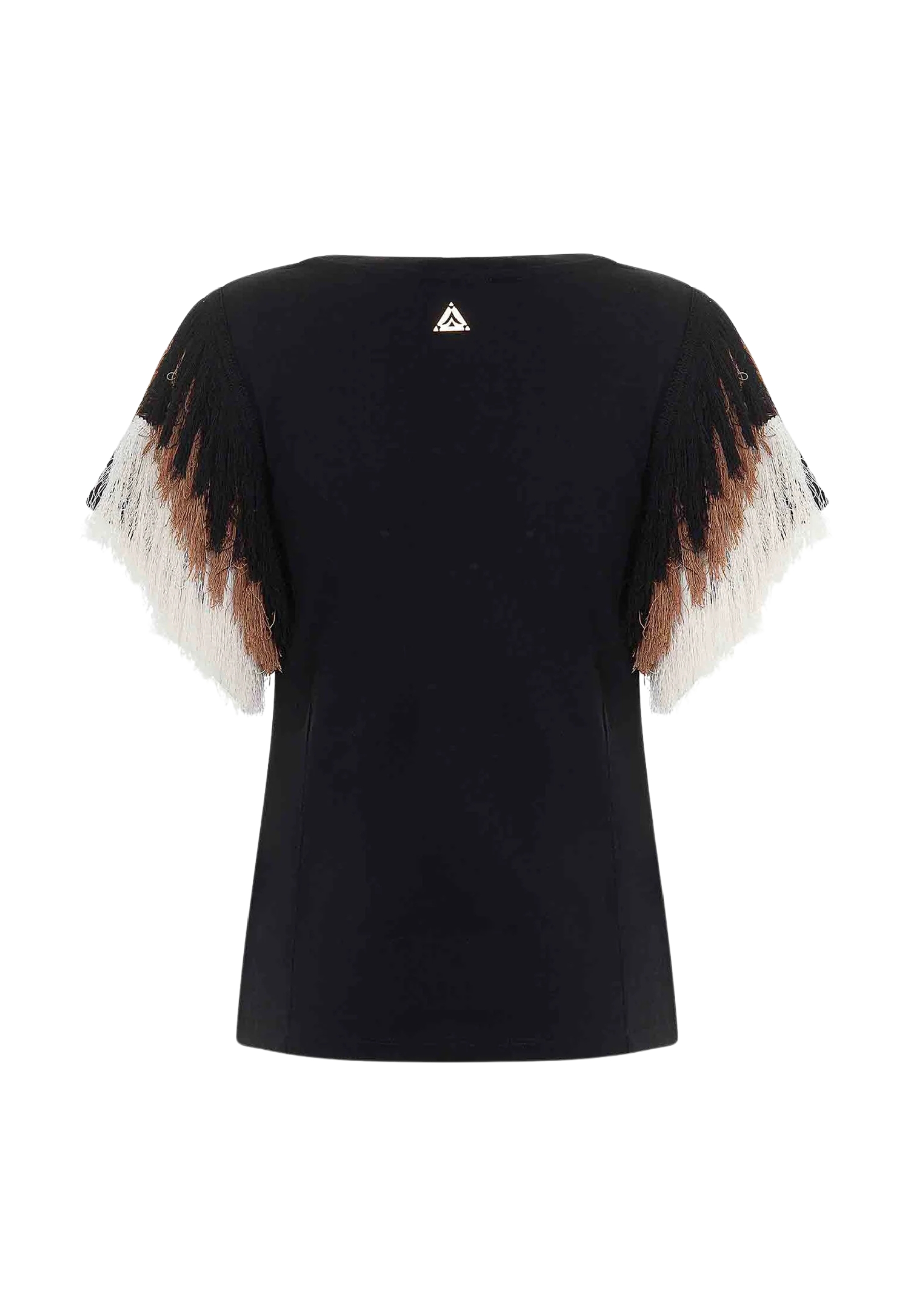 T-shirt avec frange Femmes Akep sur les manches