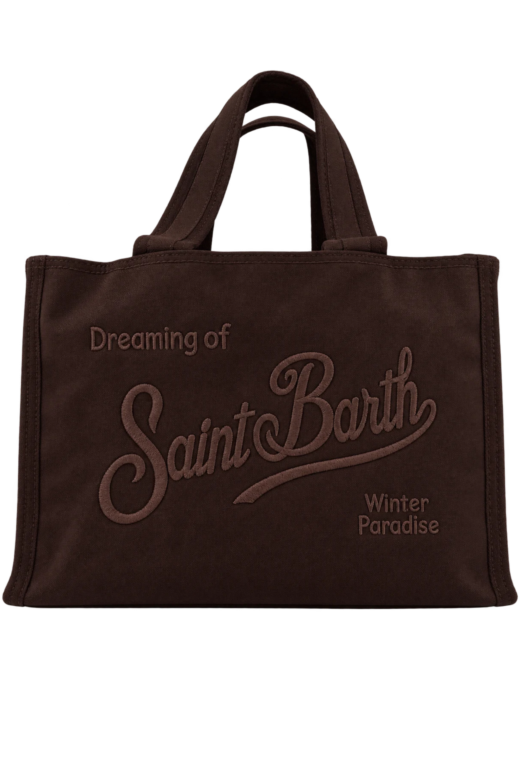 bolsa grande Saint Barth escrito teñido en tinte
