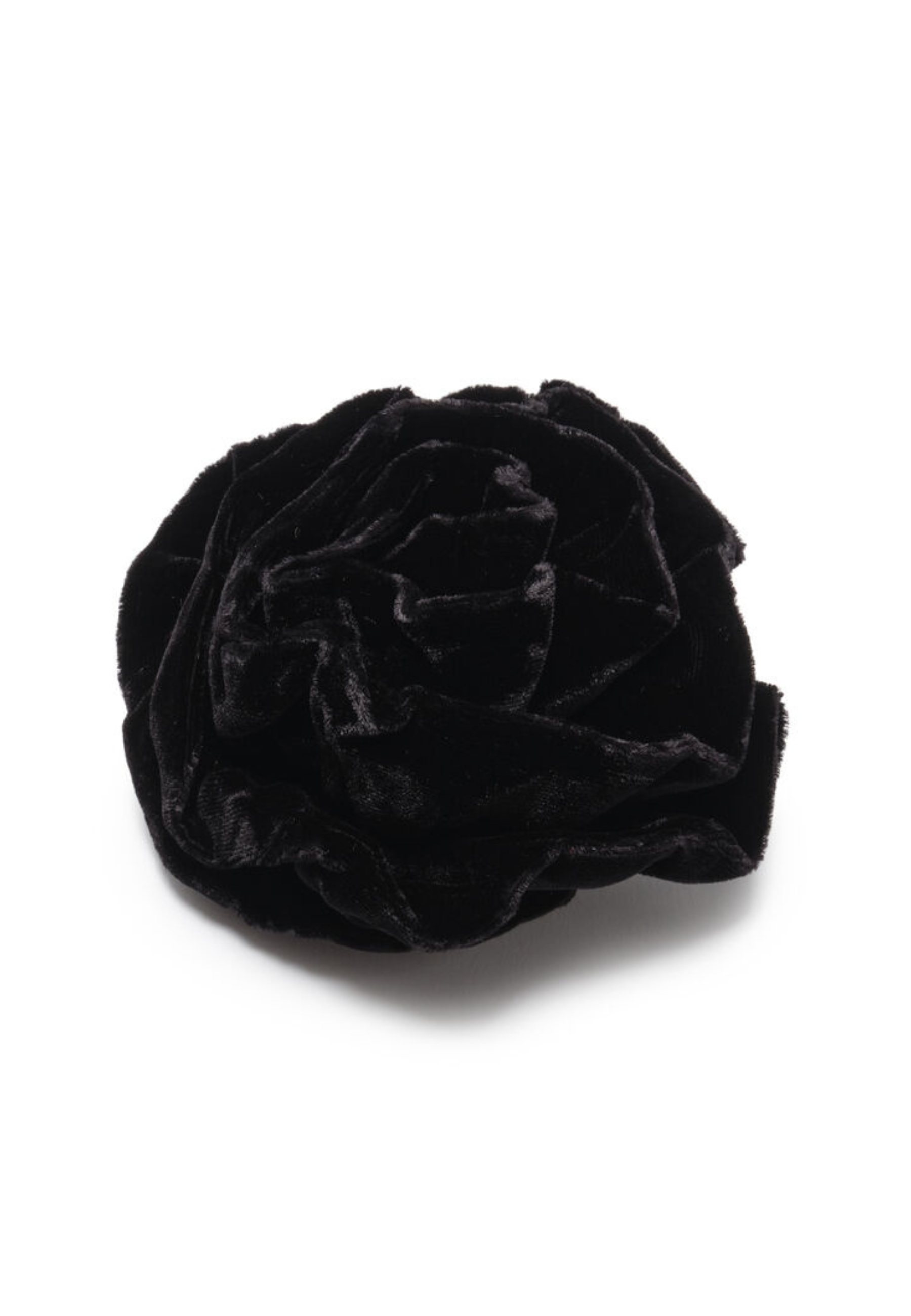 Velvet flow brooch Maliparmi black