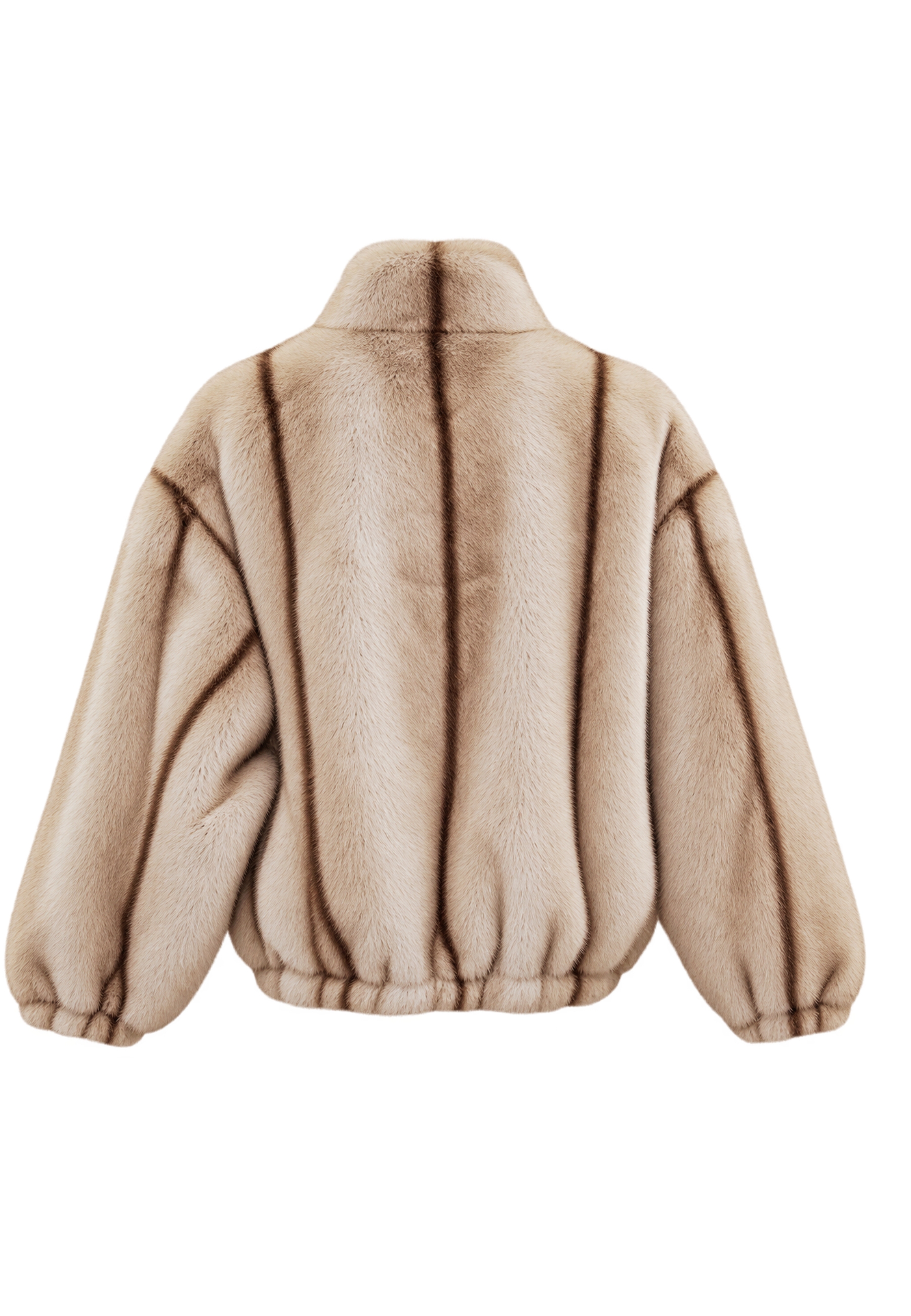 BOMBER CROPPED STAND COLLAR ZOE PARIS PELLICCIA SINTETICA 