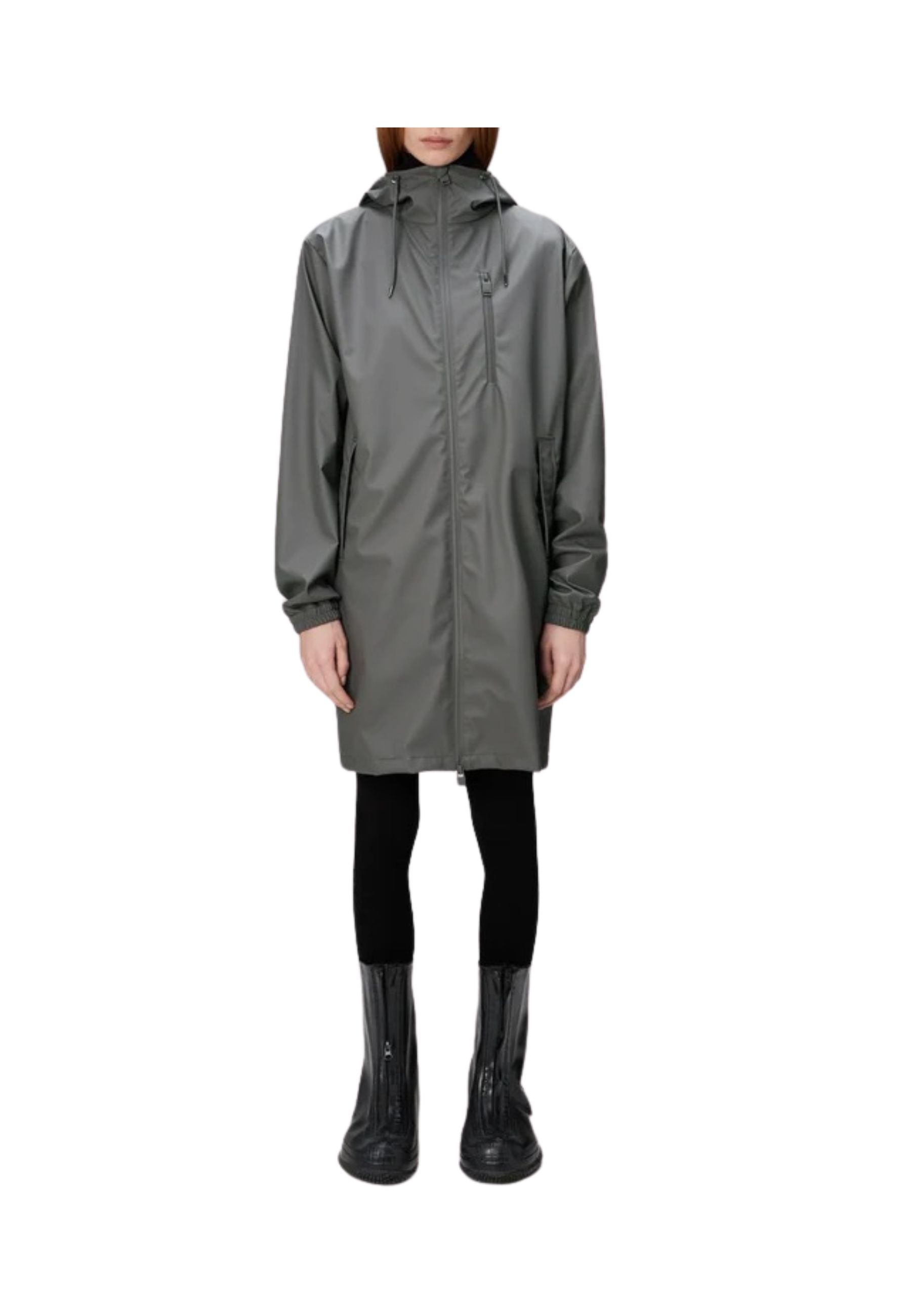 Impermeabile Donna Rains Long Storm Breaker grey 