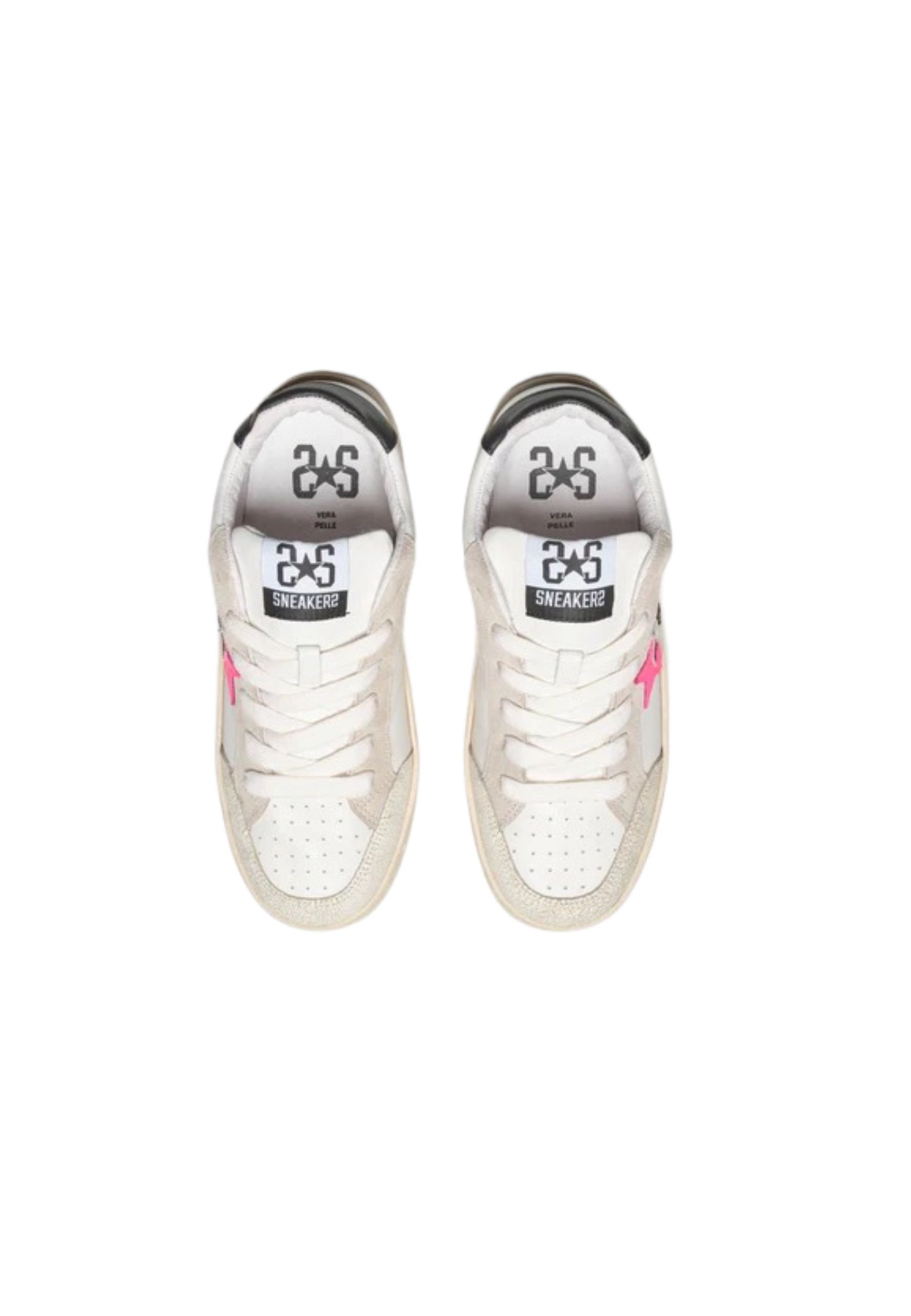 Sneakers Donna 2-star New Star Fucsia e zebra 