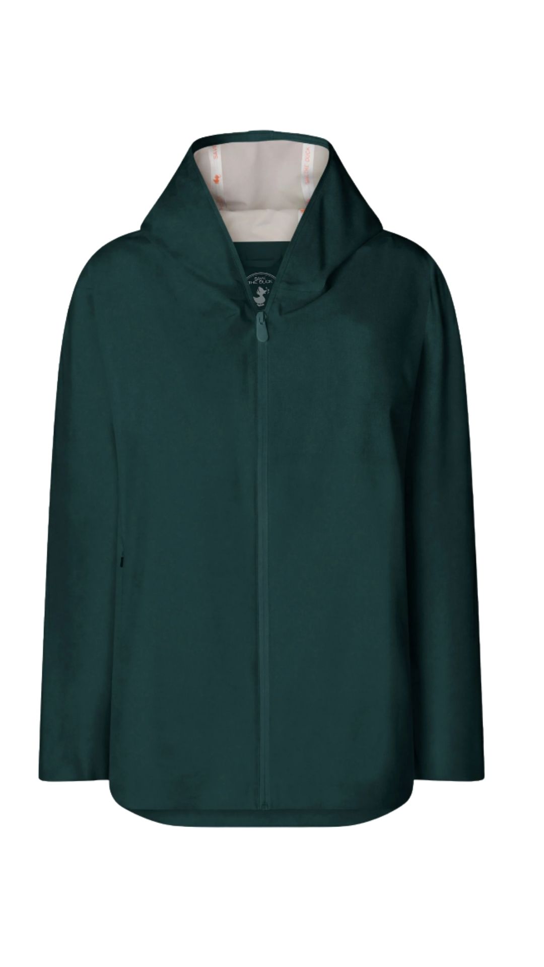 Lange Jacke mit Kapuze Frau Save The Duck Dawa Salamander Grün