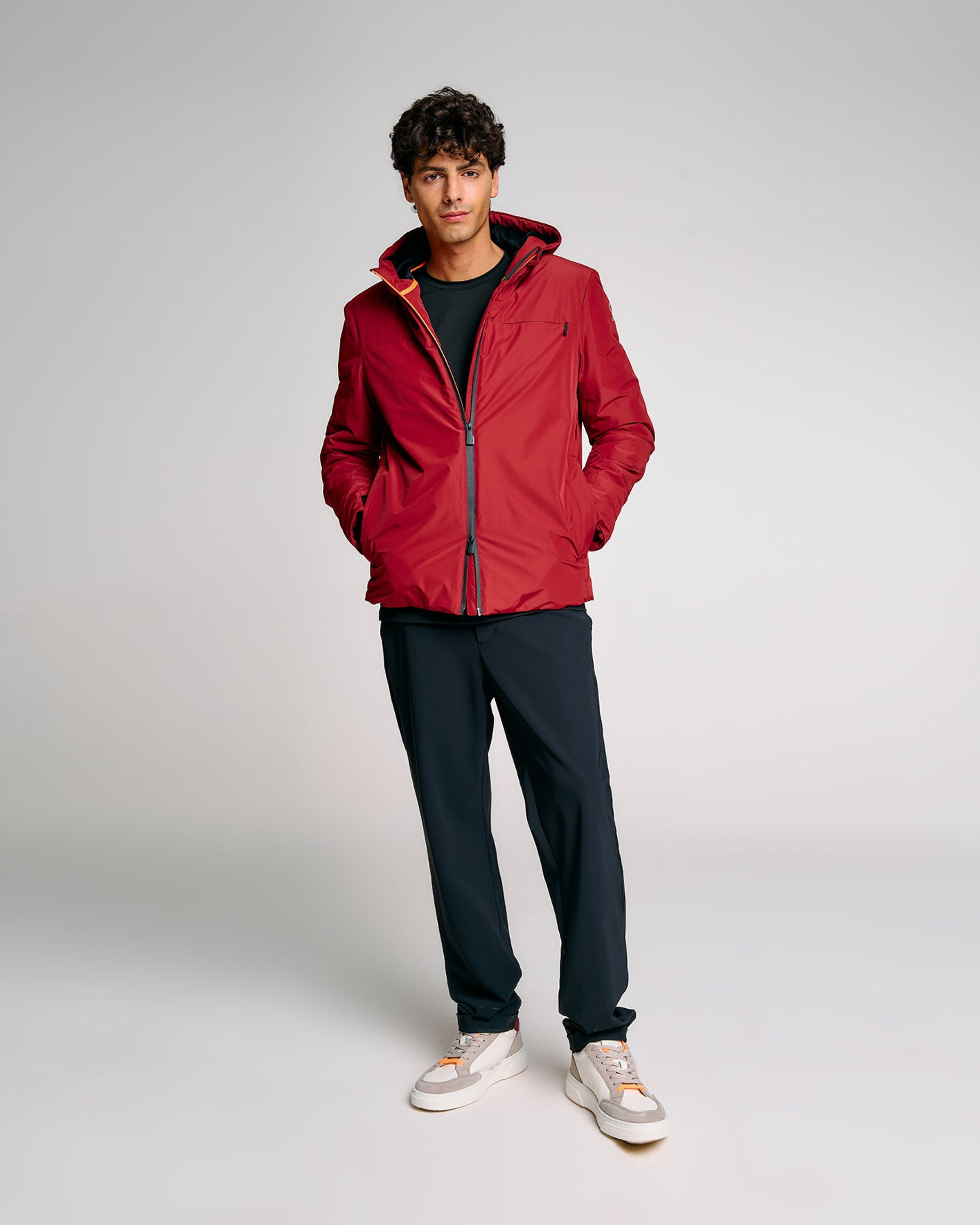 Men's jacket Suns Aurelio Velour Bordeaux