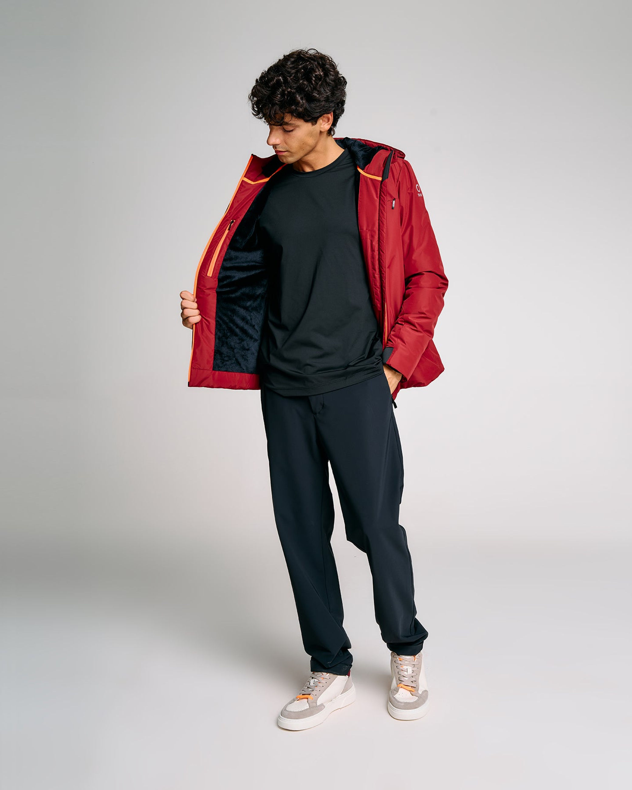 Men's jacket Suns Aurelio Velour Bordeaux