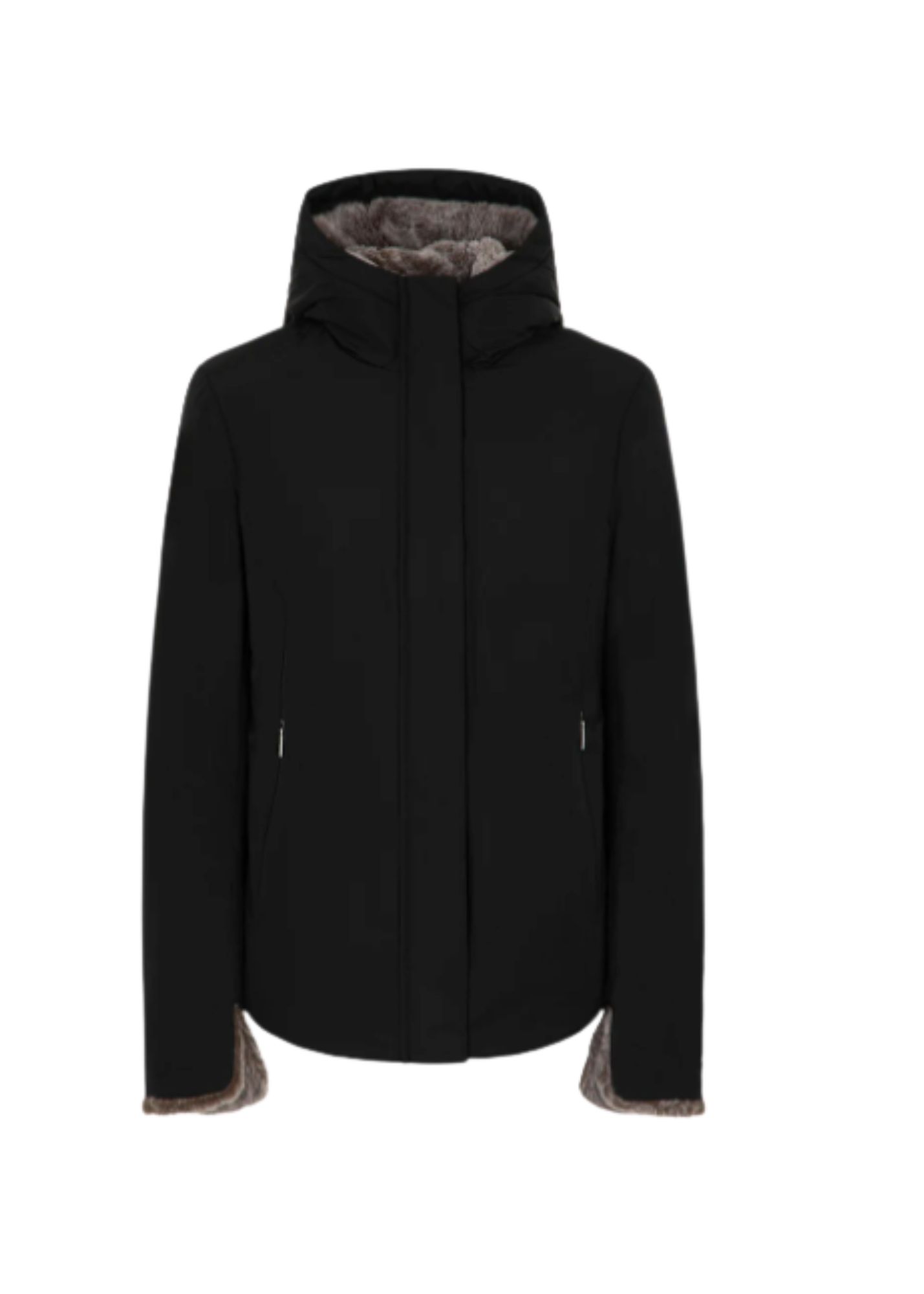 Giubbotto Donna Suns ALYA FUR Black 