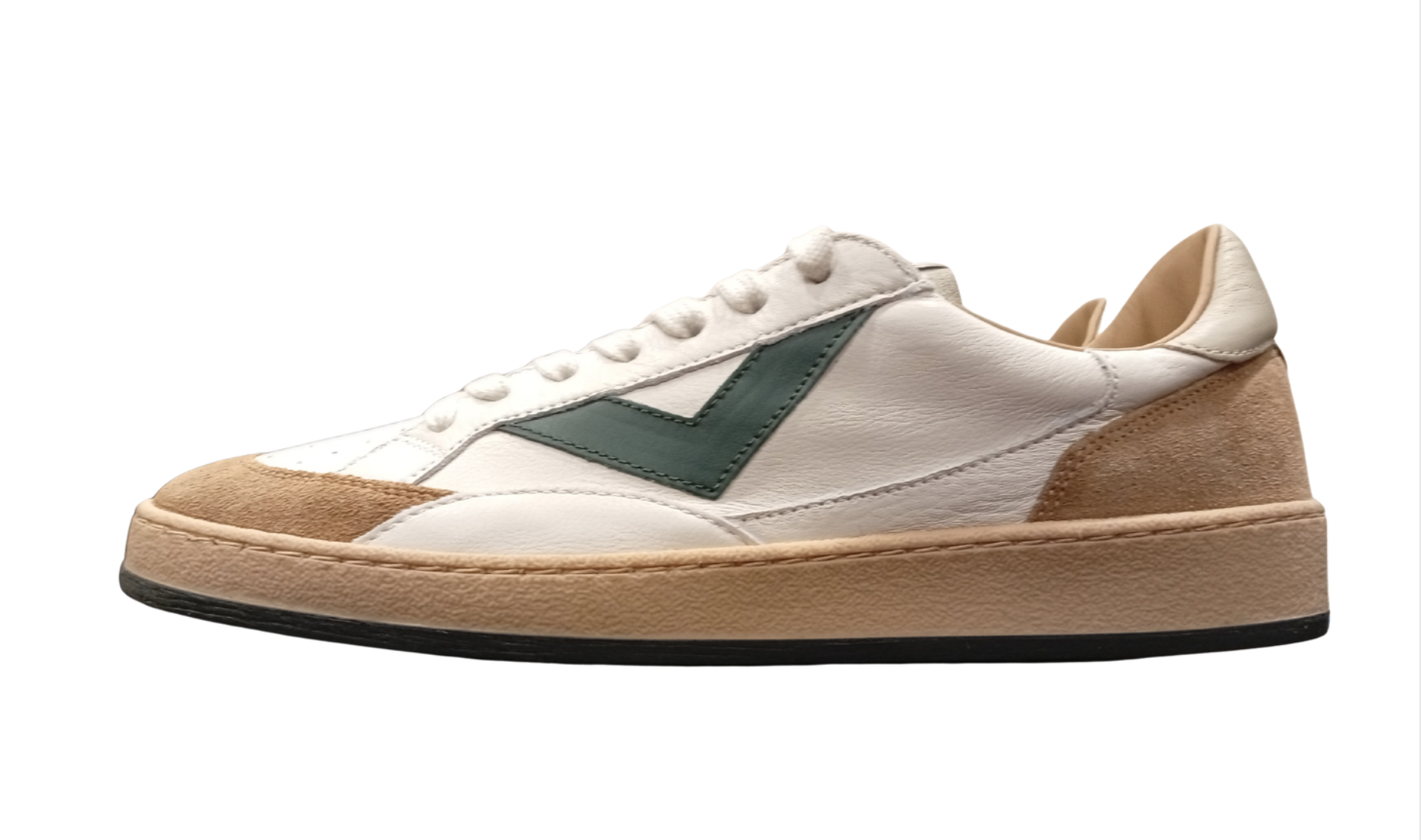 Men's Leather Sneakers 4b12 Playnew Beige Ice
