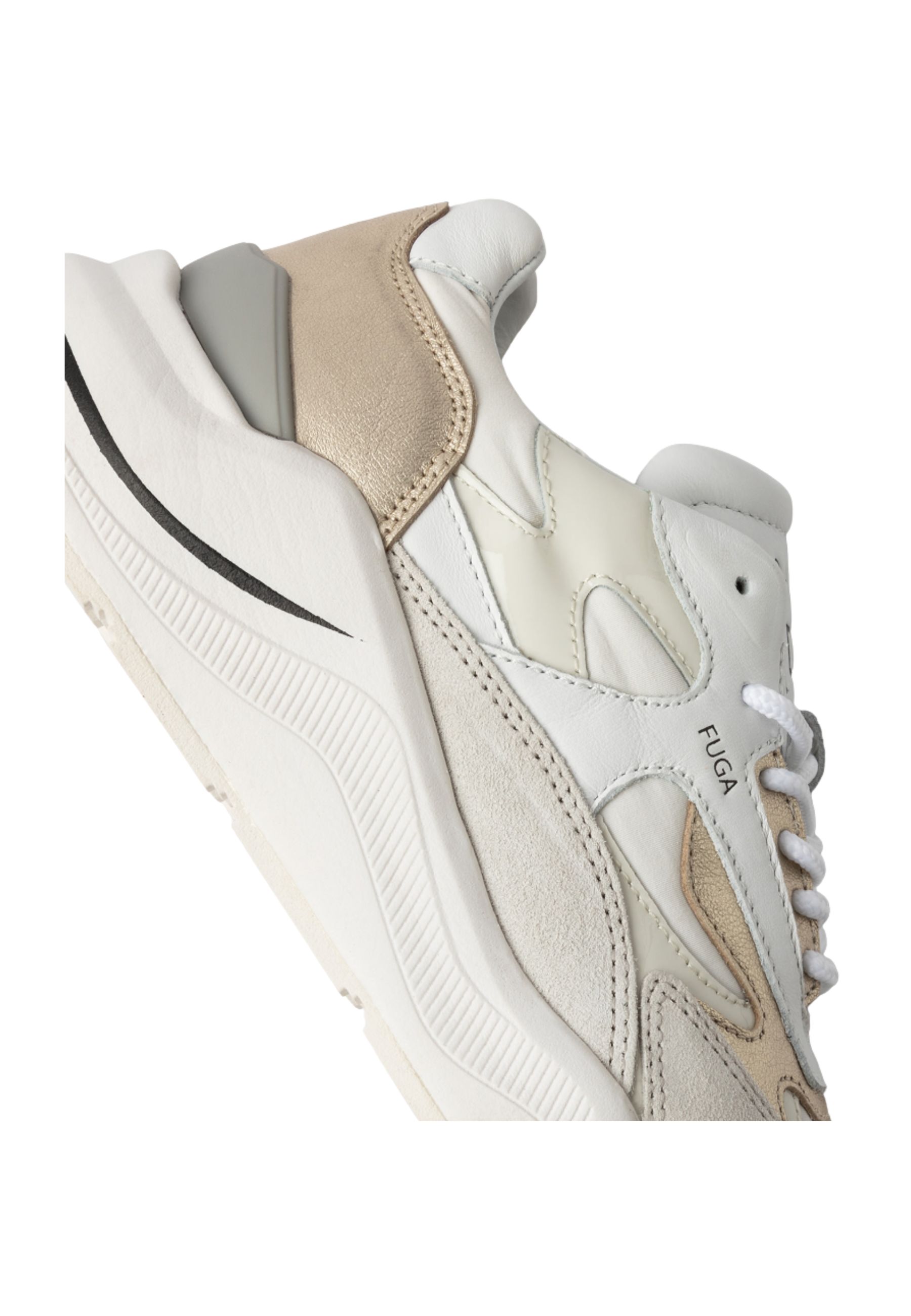 Women's sneaker date laminated laminated platinum