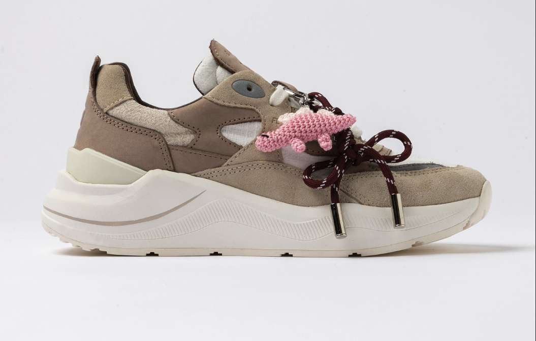 Women's sneaker date model Fuga Linen Beige