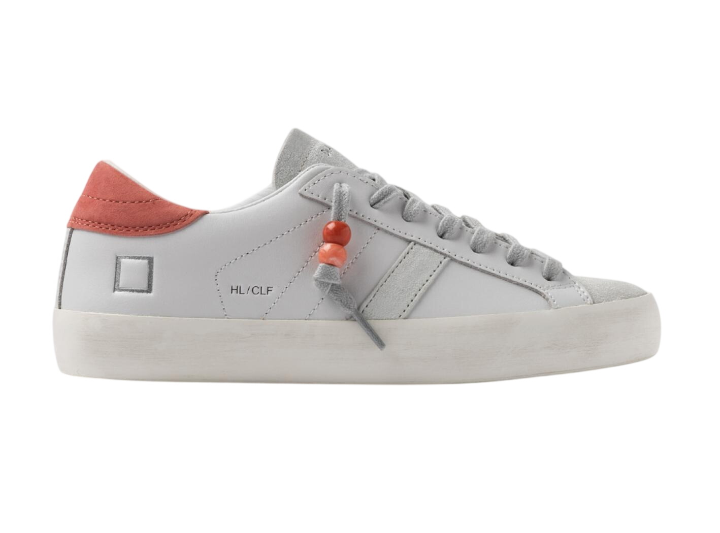 Sneaker Donna DATE modello Hill low calf Coral 