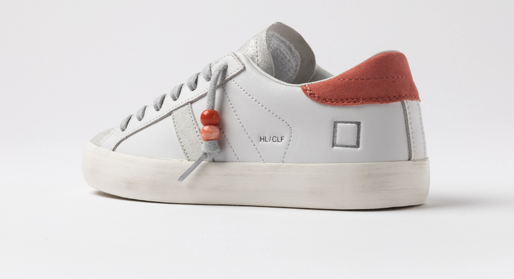 Sneaker Donna DATE modello Hill low calf Coral 