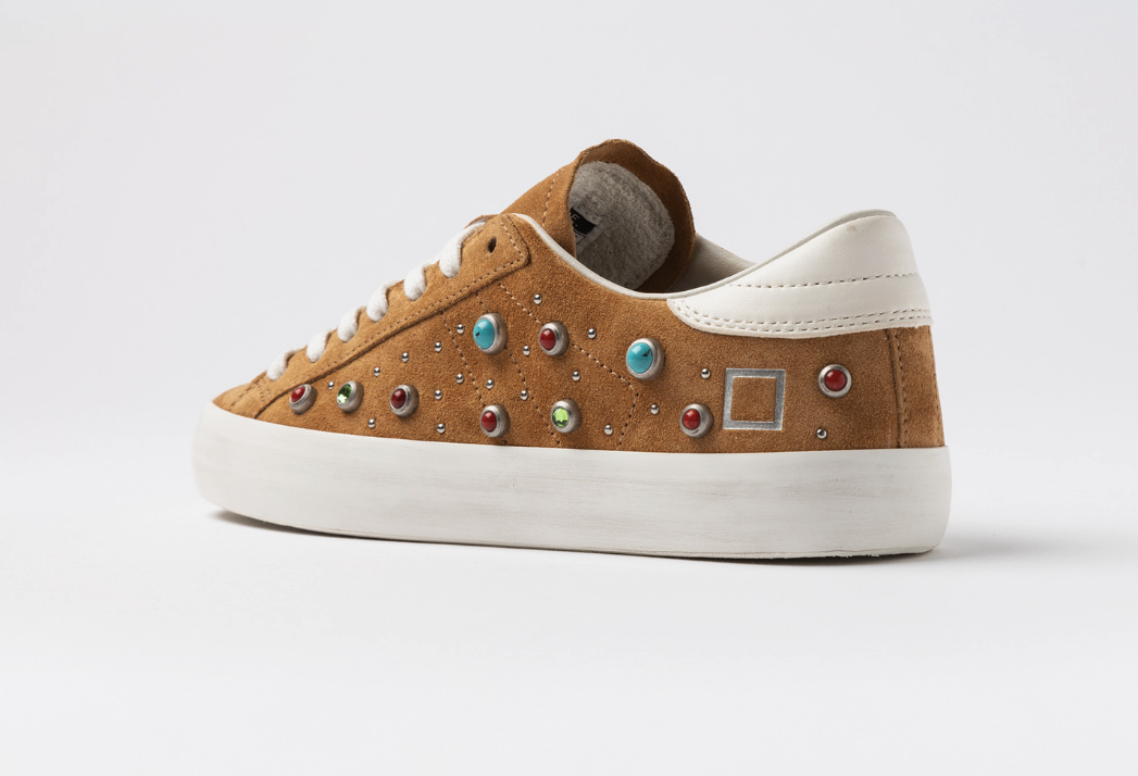 Women's sneaker date model Hill Low Studs Leather