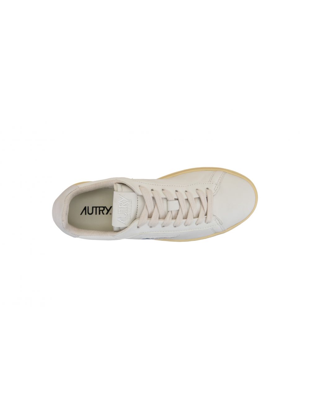 Autry Dallas Low Man Autry White Leather sneakers with Jacquard White Leather Logo