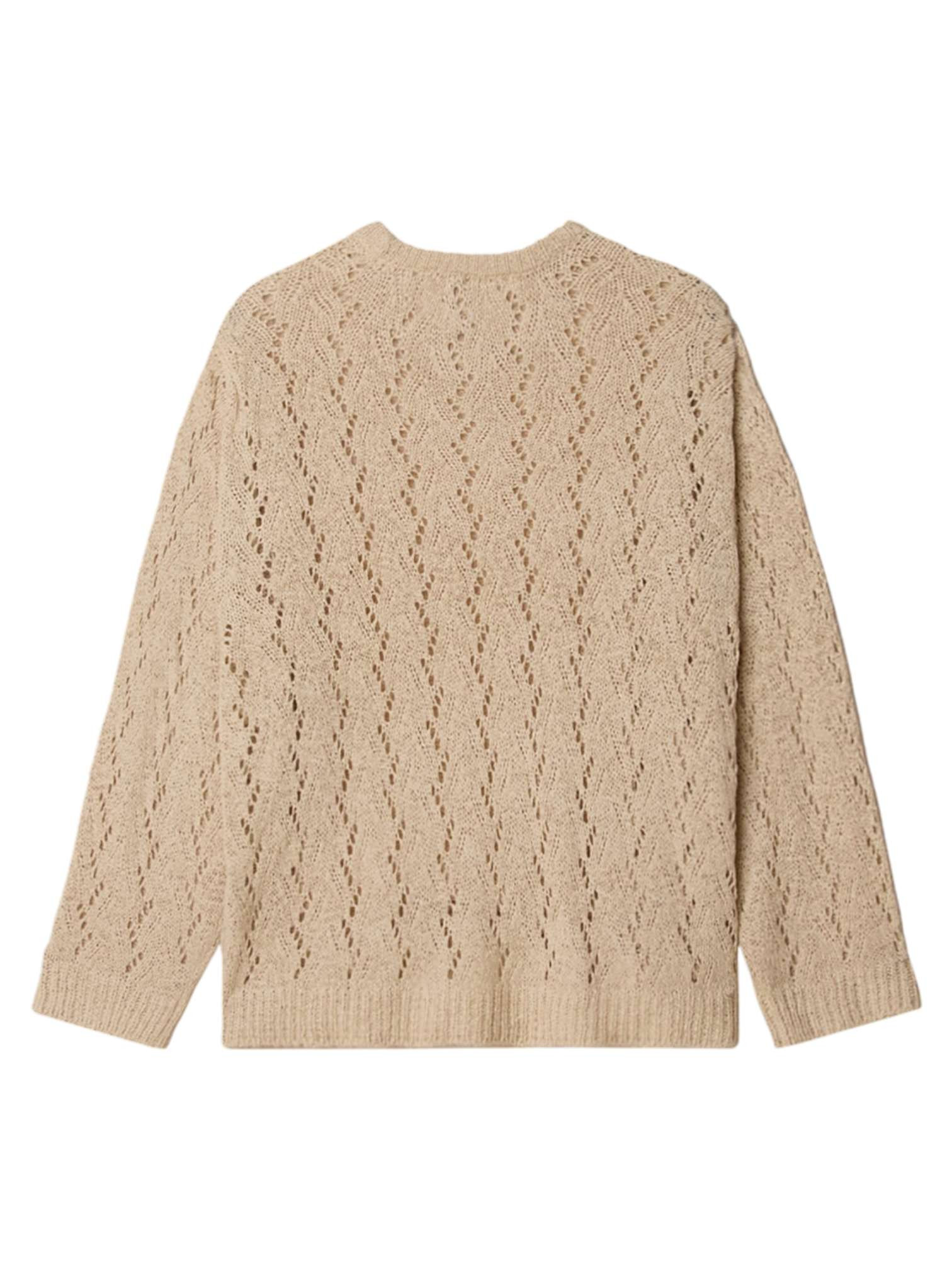 Obey Shimoda Band Garn Pullover Häkel Licht - natürlich