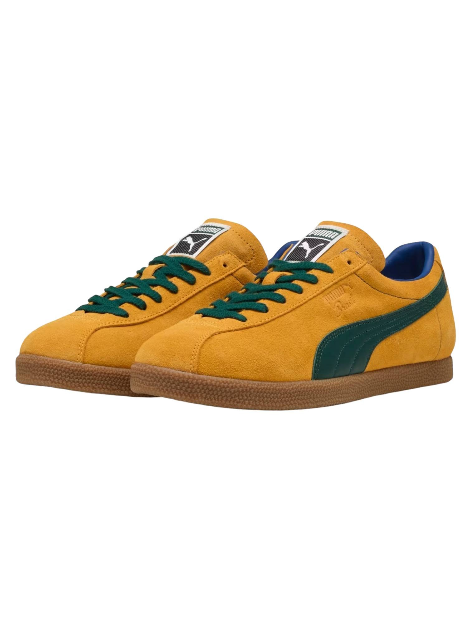 Puma Brasil sneakers in suede unisex - Tangerine-Dark Myrtle