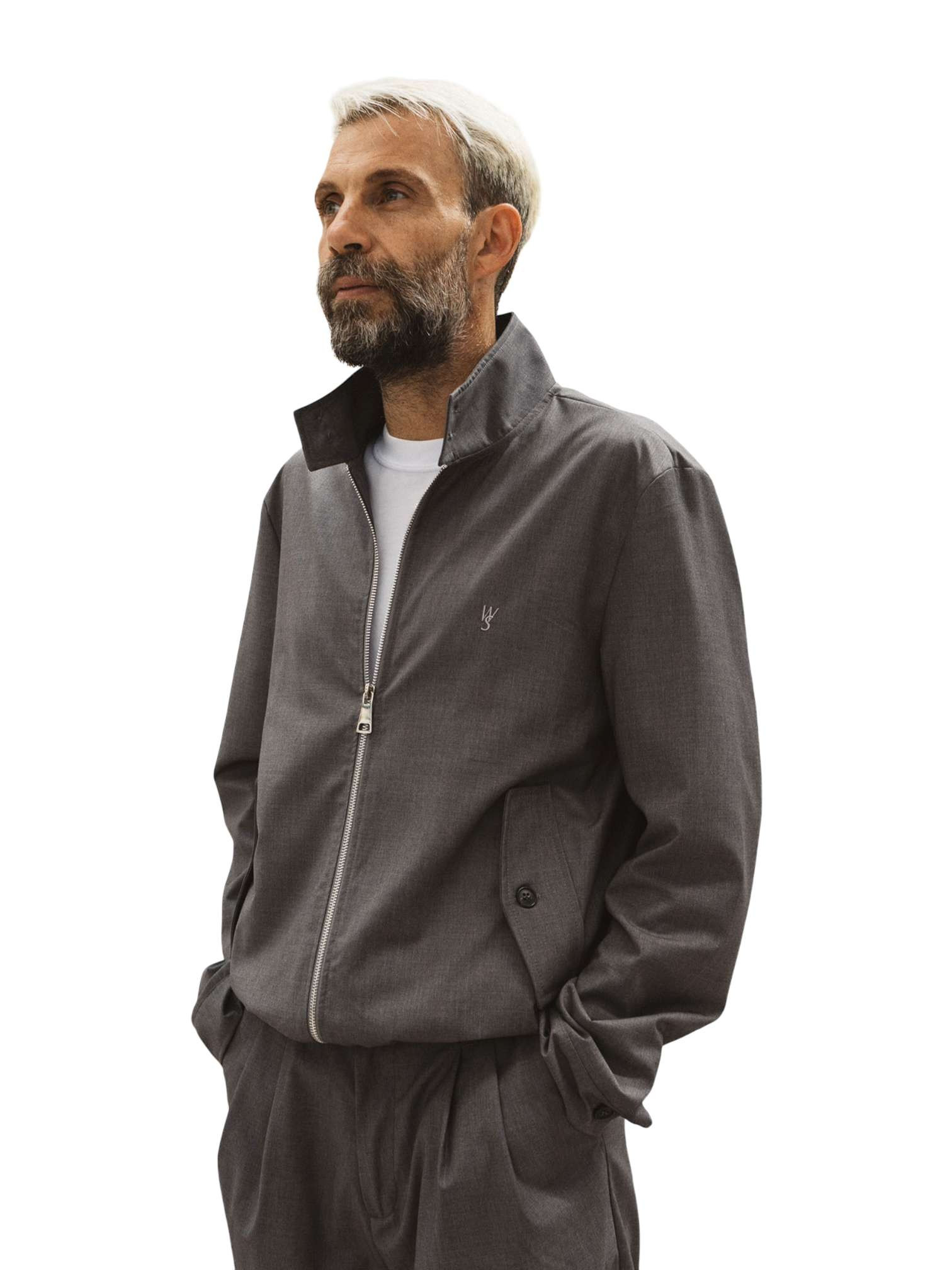 Wooden Birmingham jacket light jacket for men - anthracite