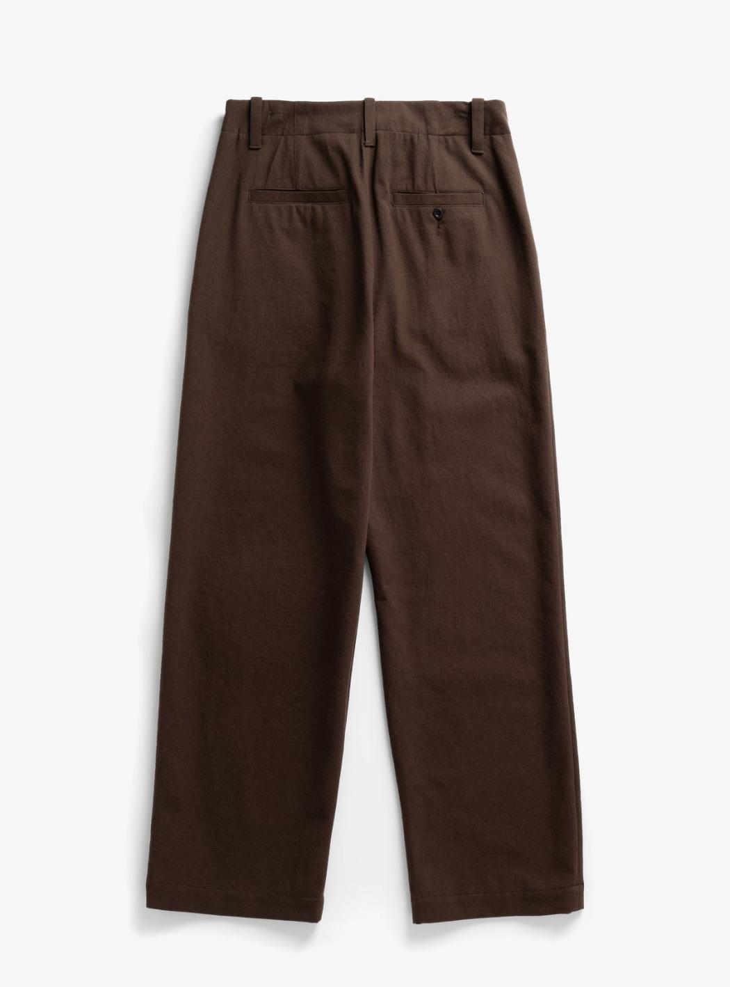 HENGIFOSS HIGH WAIST COTTON WOOL TWILL TROUSER