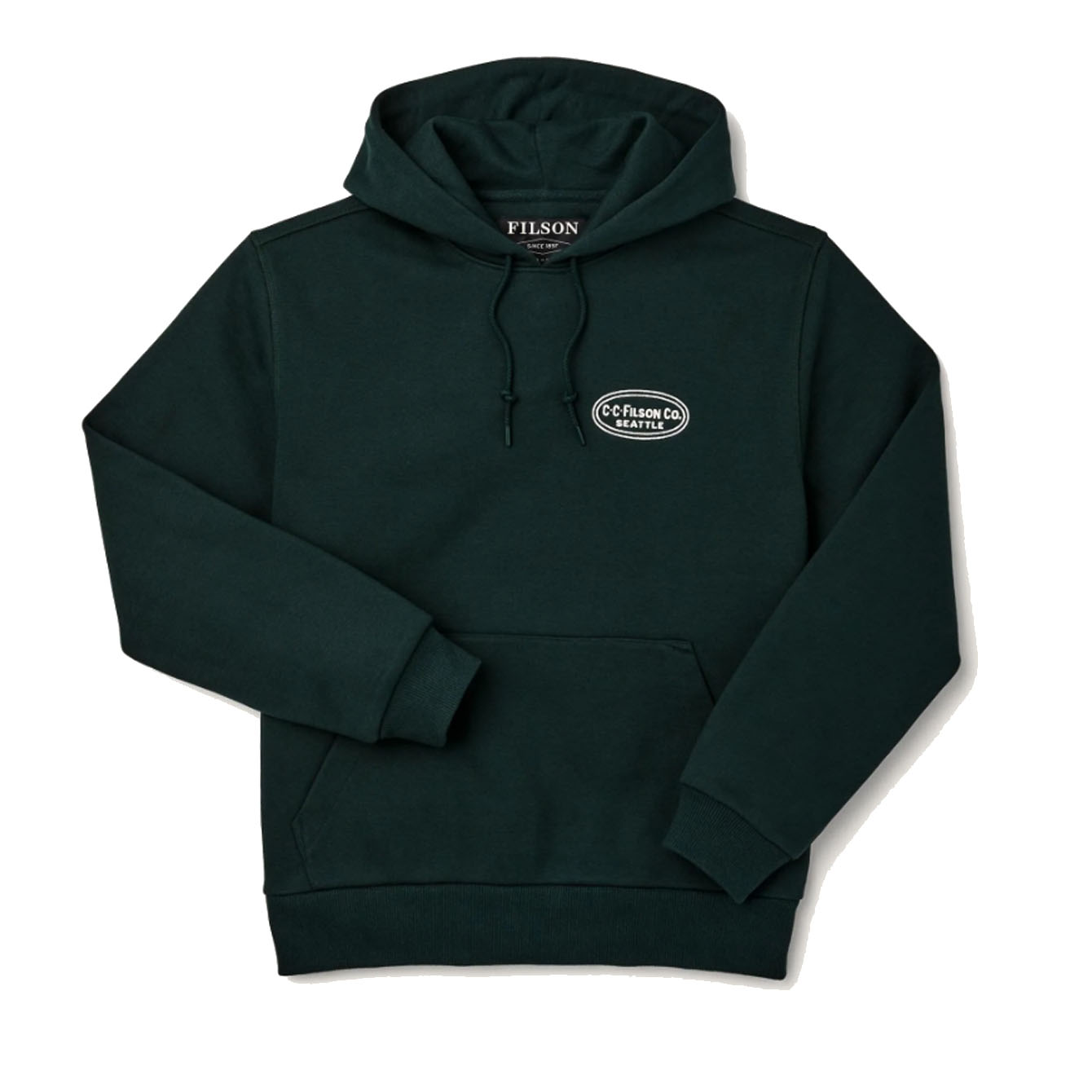 Filson - Prospector Embroidered Hoodie 320 Fir Oval FMF - Bild 4 von 6