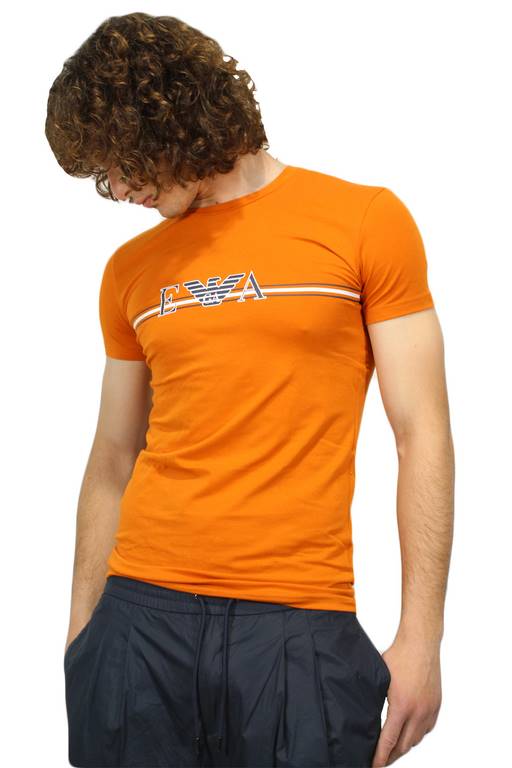Emporio Armani 1110352R523 Ochre Men's T-Shirt - Picture 2 of 4