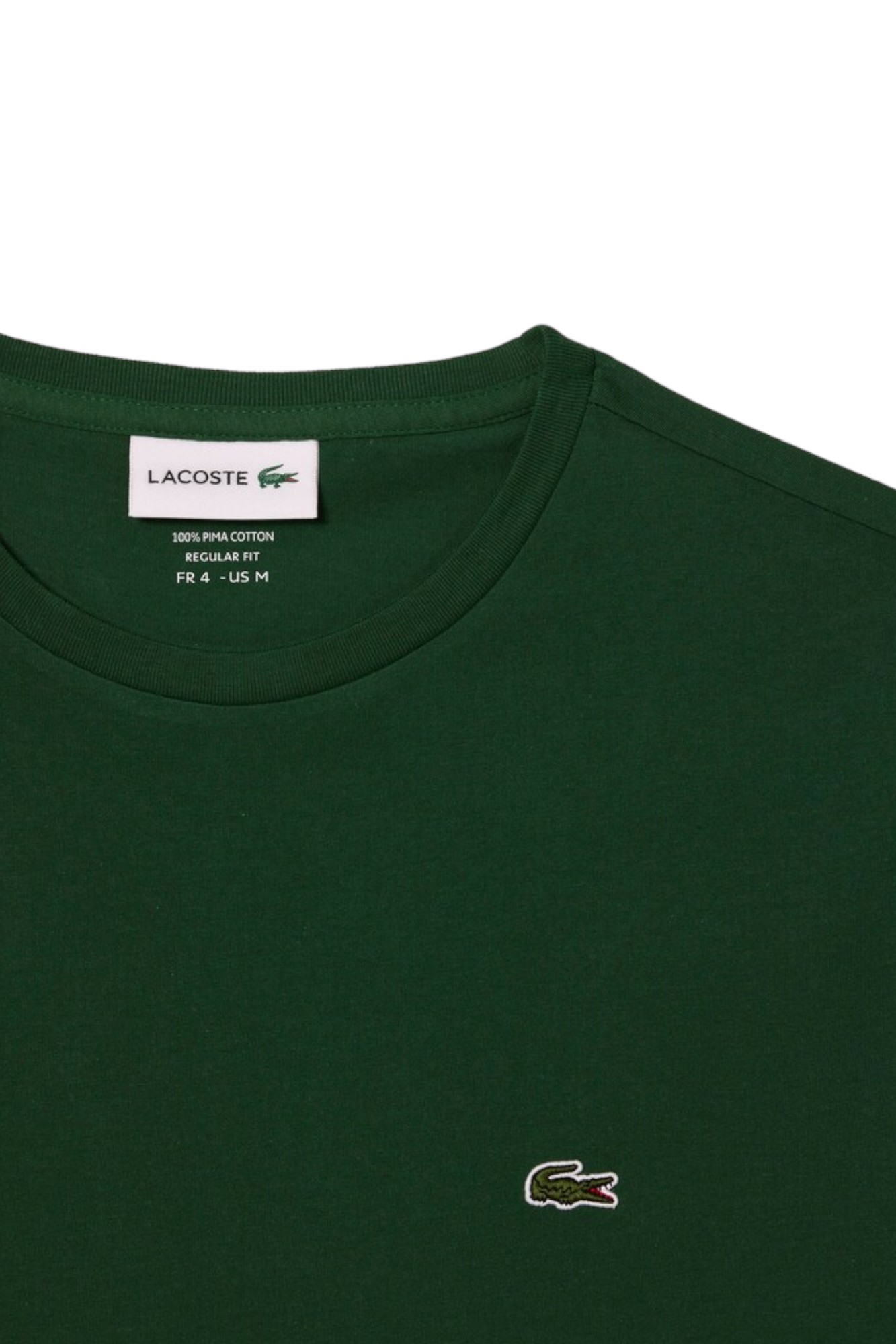 T-Shirt Uomo Lacoste TH6709 Verde - Imagen 10 de 10