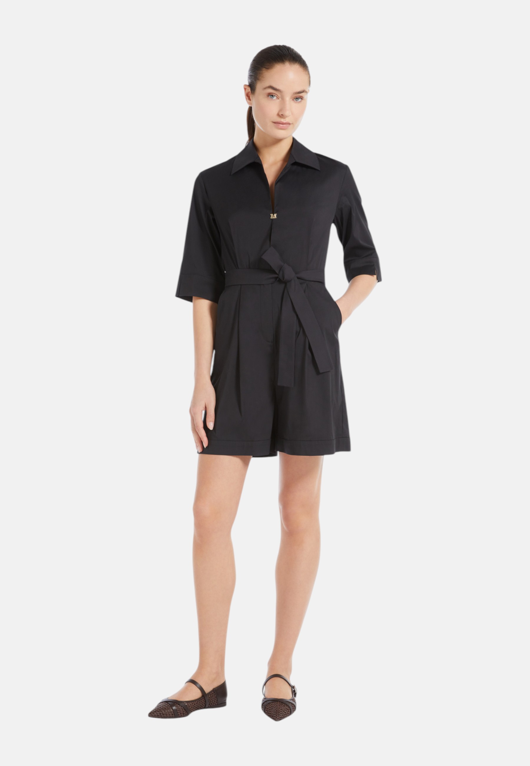 Salopette Donna Max Mara 2516241019 Nero - Imagen 7 de 10