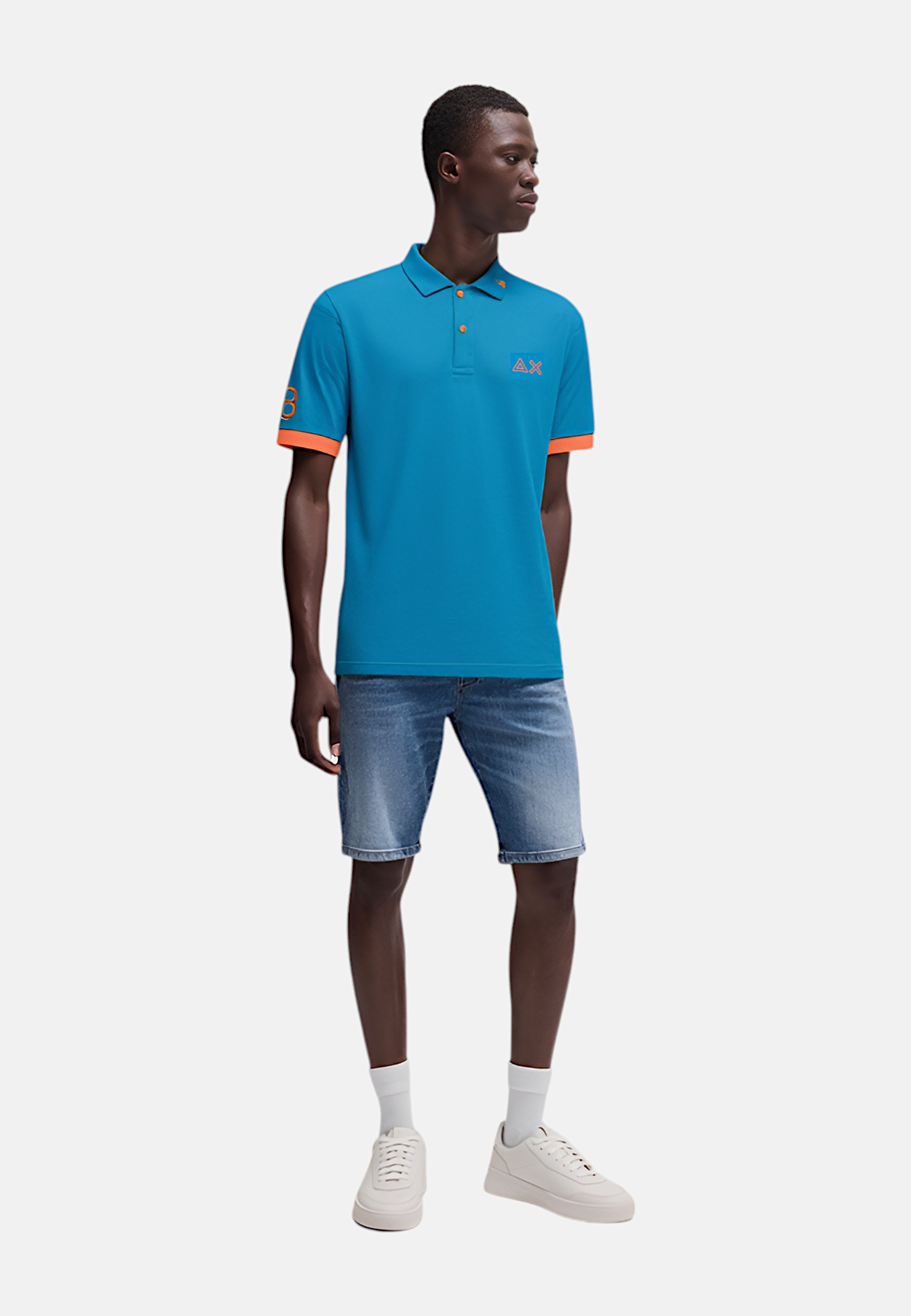 Polo Uomo Sun68 A35122 Ottanio chiaro - Imagen 7 de 10