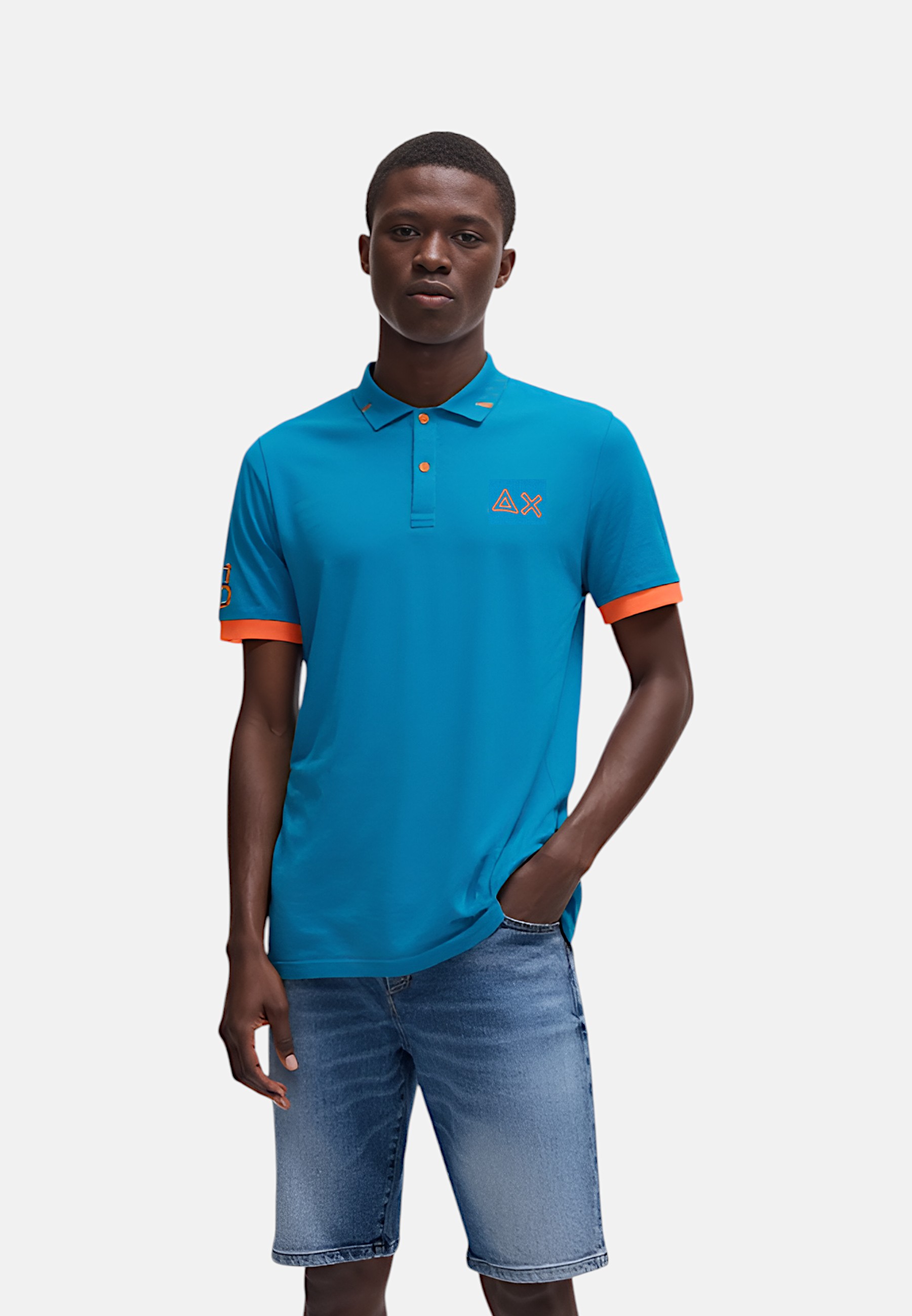 Polo Uomo Sun68 A35122 Ottanio chiaro - Imagen 8 de 10