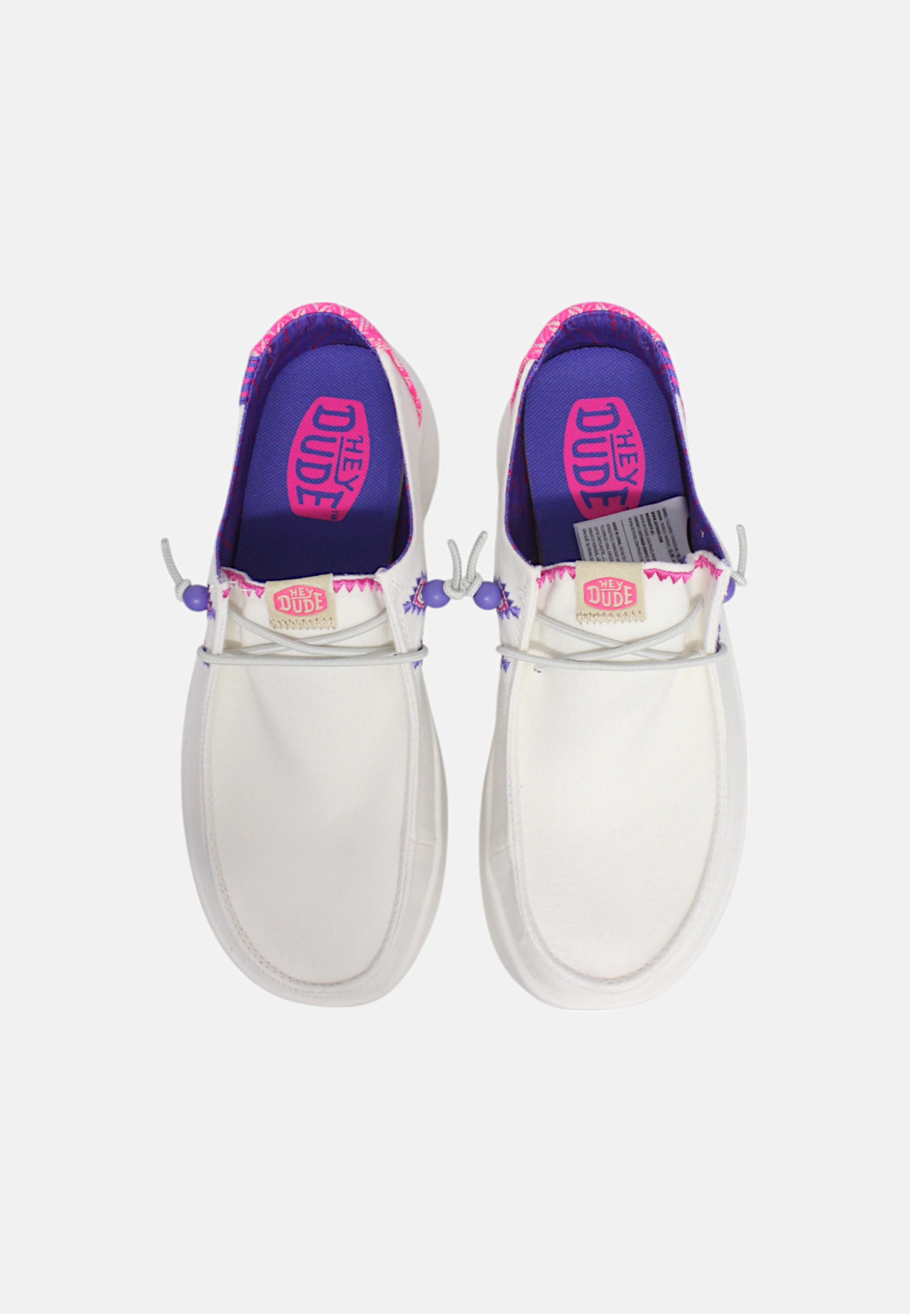 Mocassino Donna Hey Dude HD41946 White/pink - Imagen 7 de 10