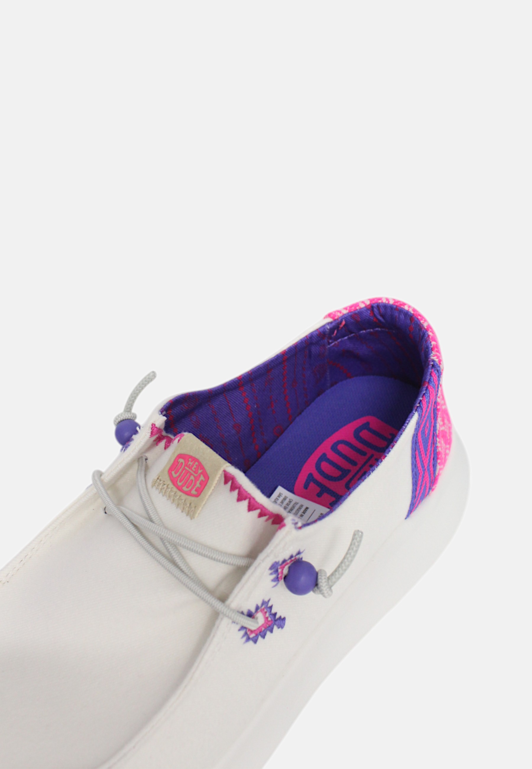 Mocassino Donna Hey Dude HD41946 White/pink - Imagen 9 de 10