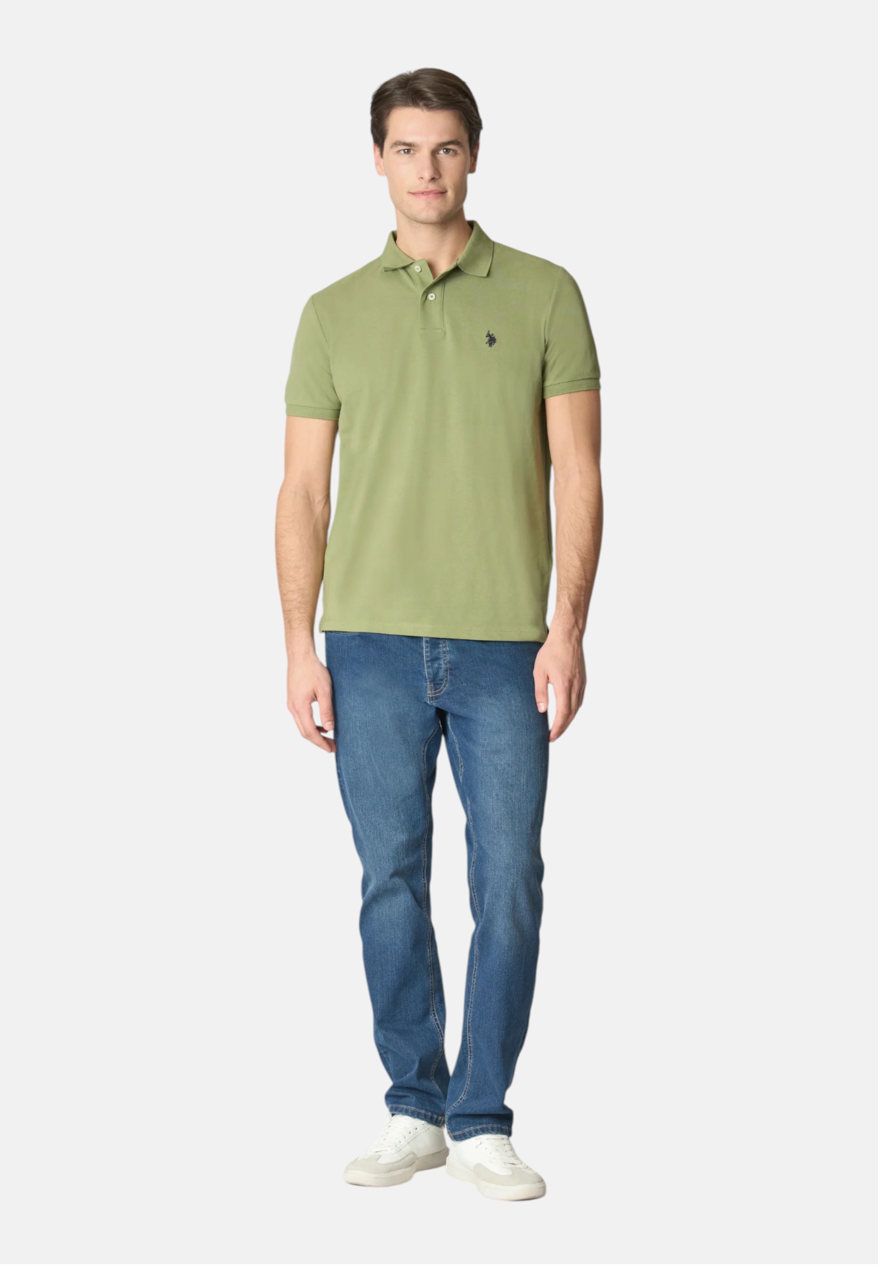 Polo Uomo US Polo Assn.US41197001011476R Verde oliva - Imagen 7 de 10