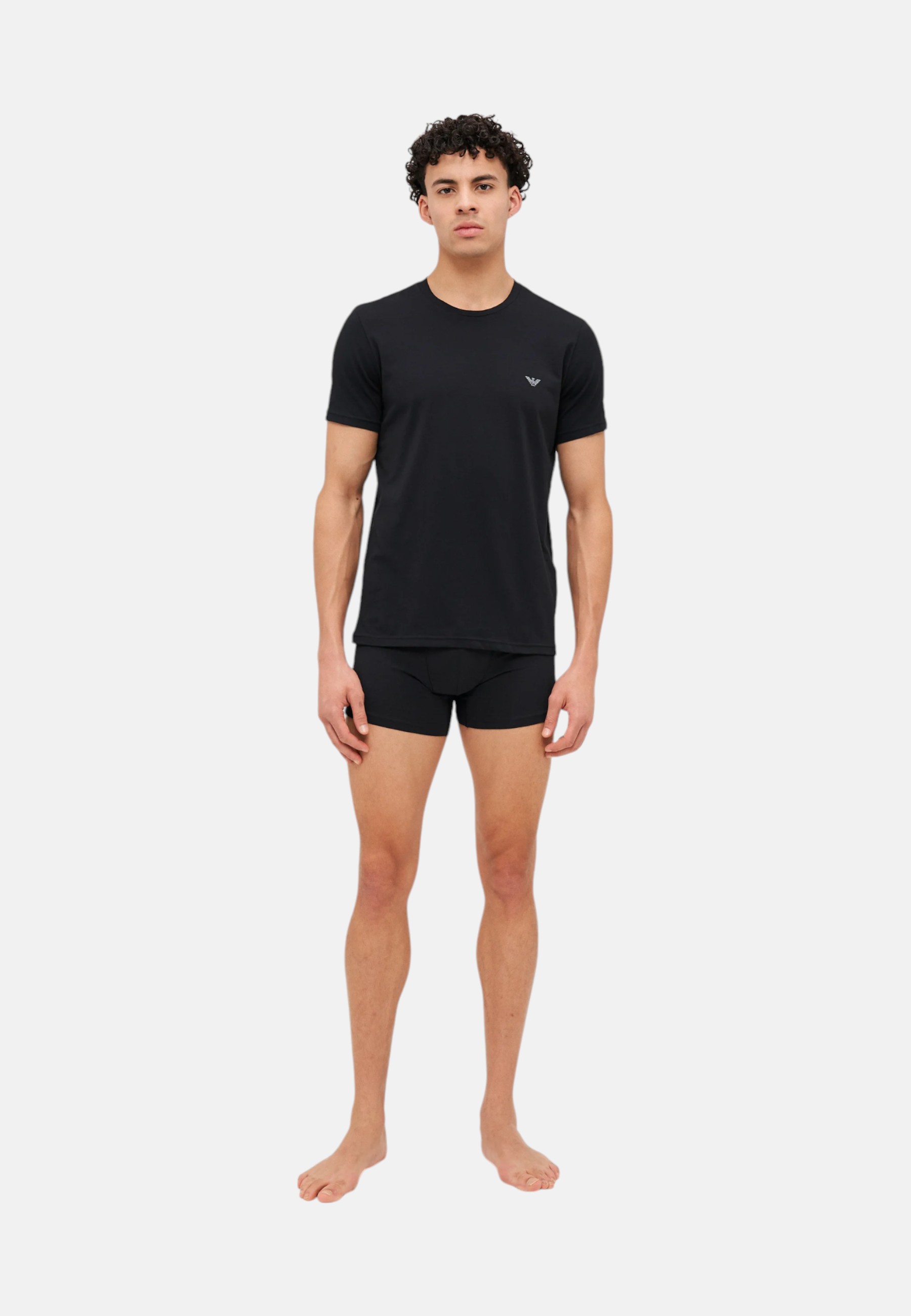 Bi-Pack Herren T-Shirt Emporio Armani EM000391AF10776 Bla - Bild 7 von 10