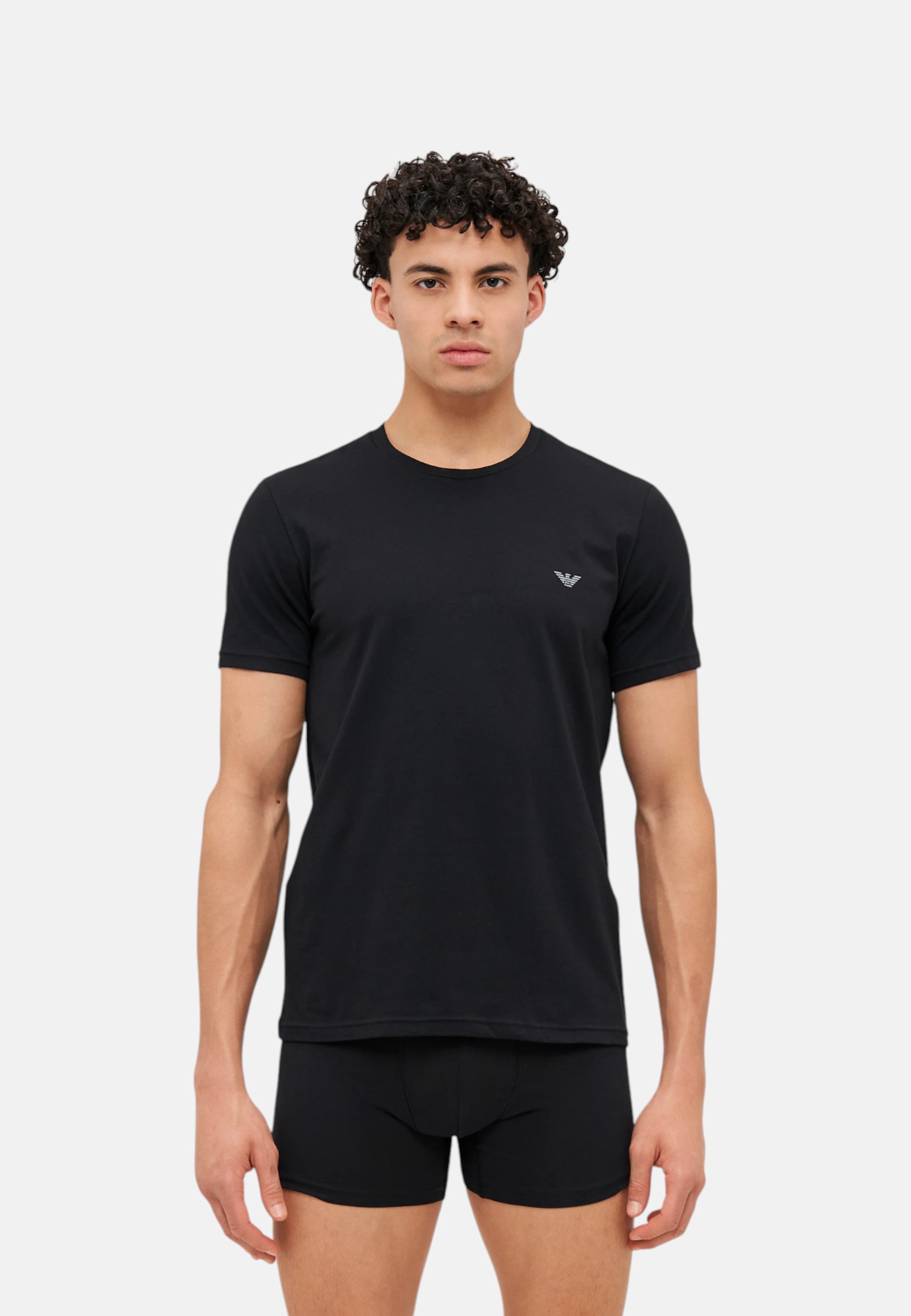 Bi-Pack Herren T-Shirt Emporio Armani EM000391AF10776 Bla - Bild 8 von 10