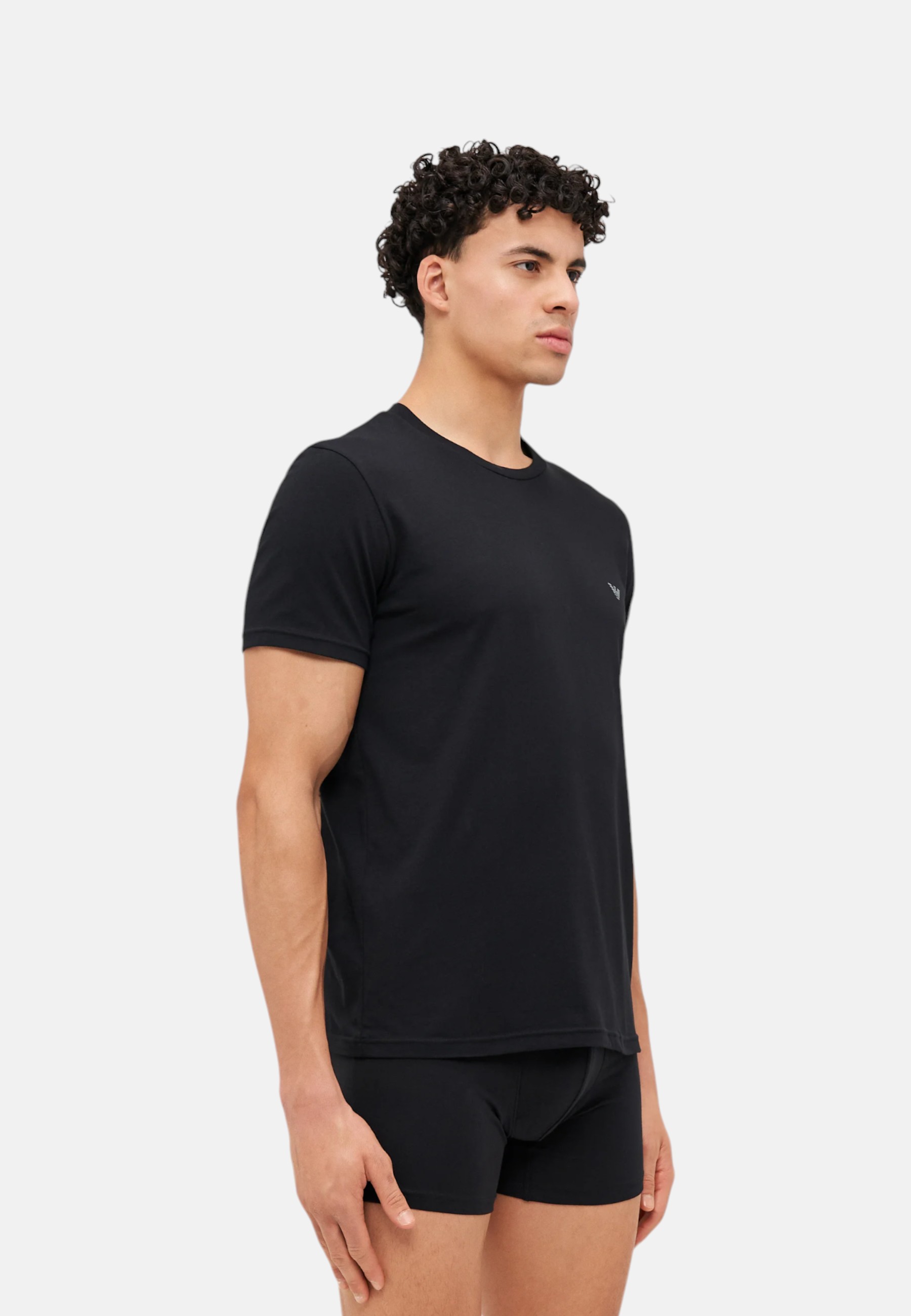 Bi-Pack Herren T-Shirt Emporio Armani EM000391AF10776 Bla - Bild 10 von 10