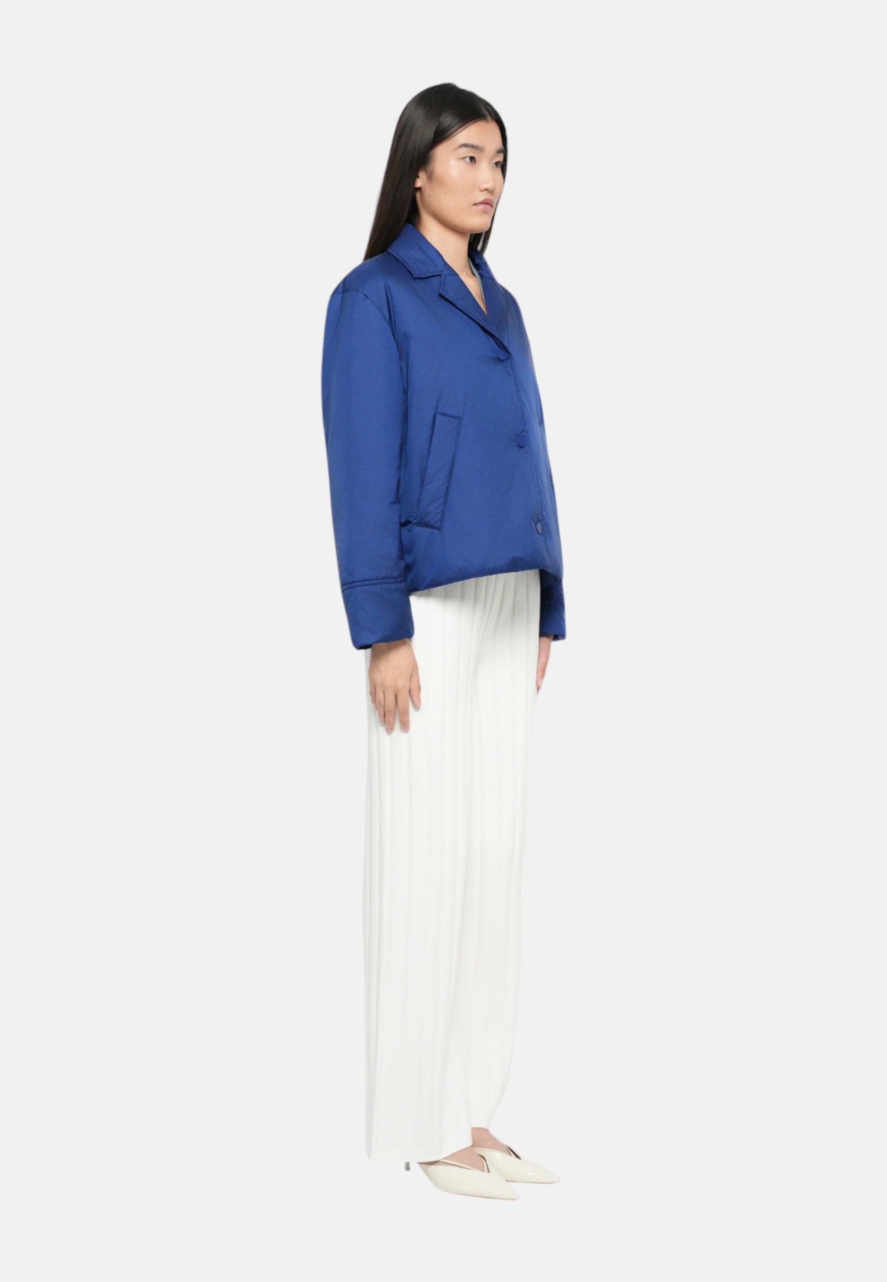 Giubbino Donna Max Mara Blu cina - Foto 8 di 12