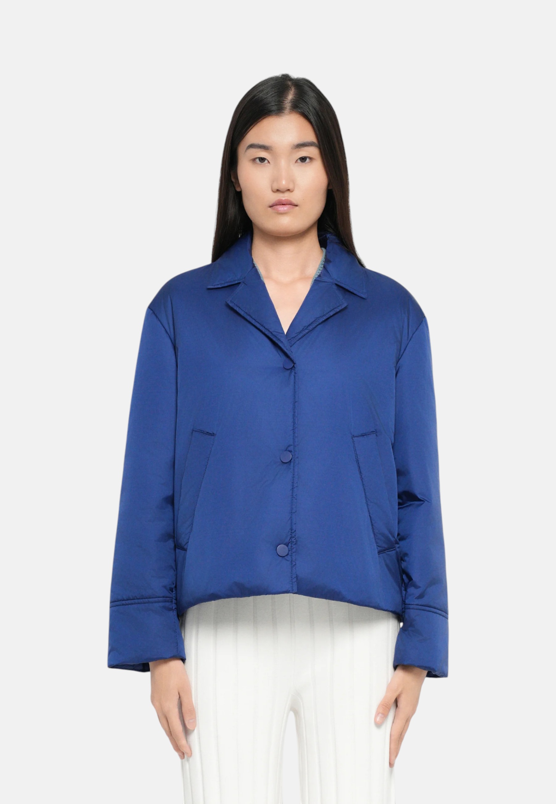 Giubbino Donna Max Mara Blu cina - Foto 9 di 12